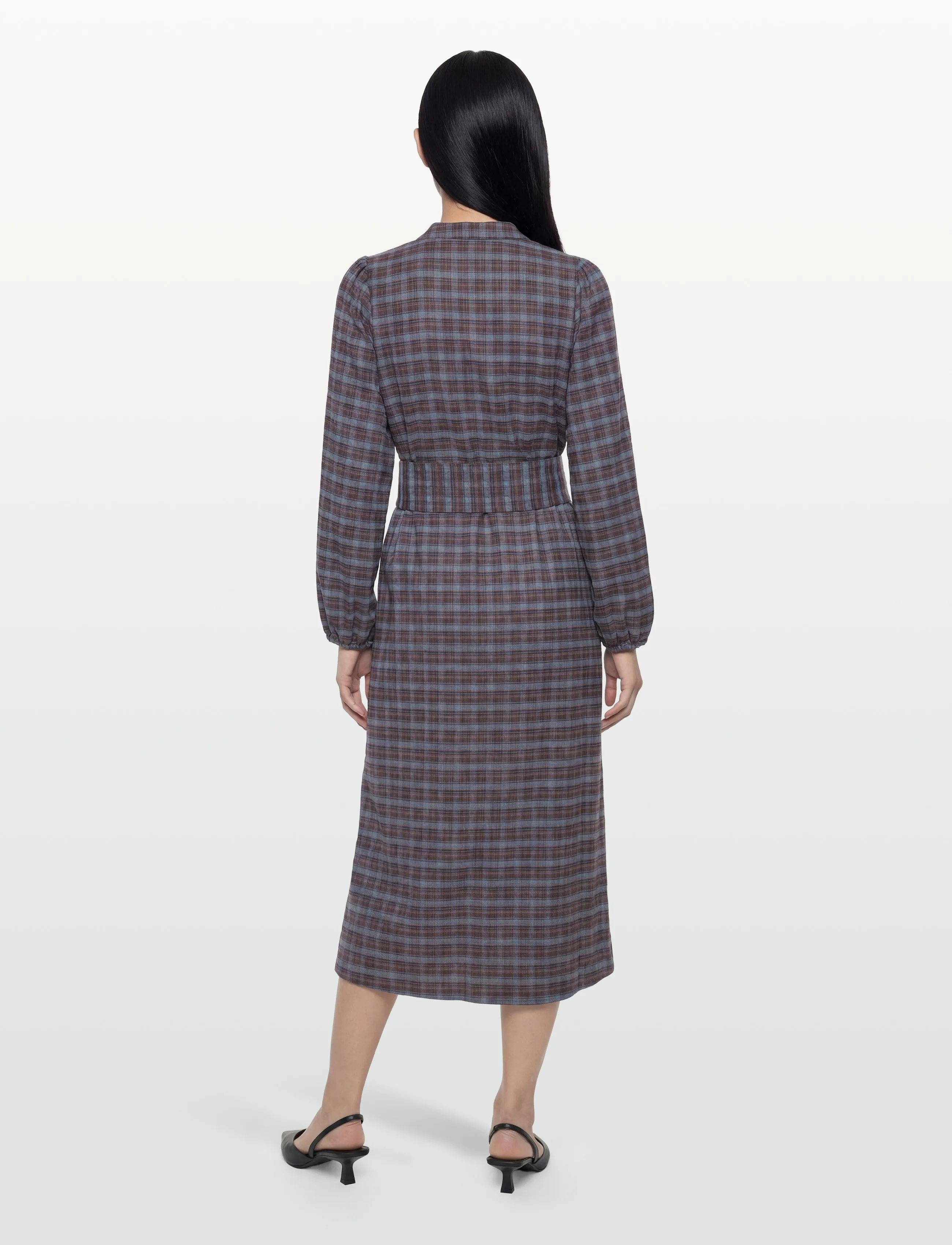 Lollys Laundry - ParisLL Midi Dress LS - midikleidid - mauve - 4
