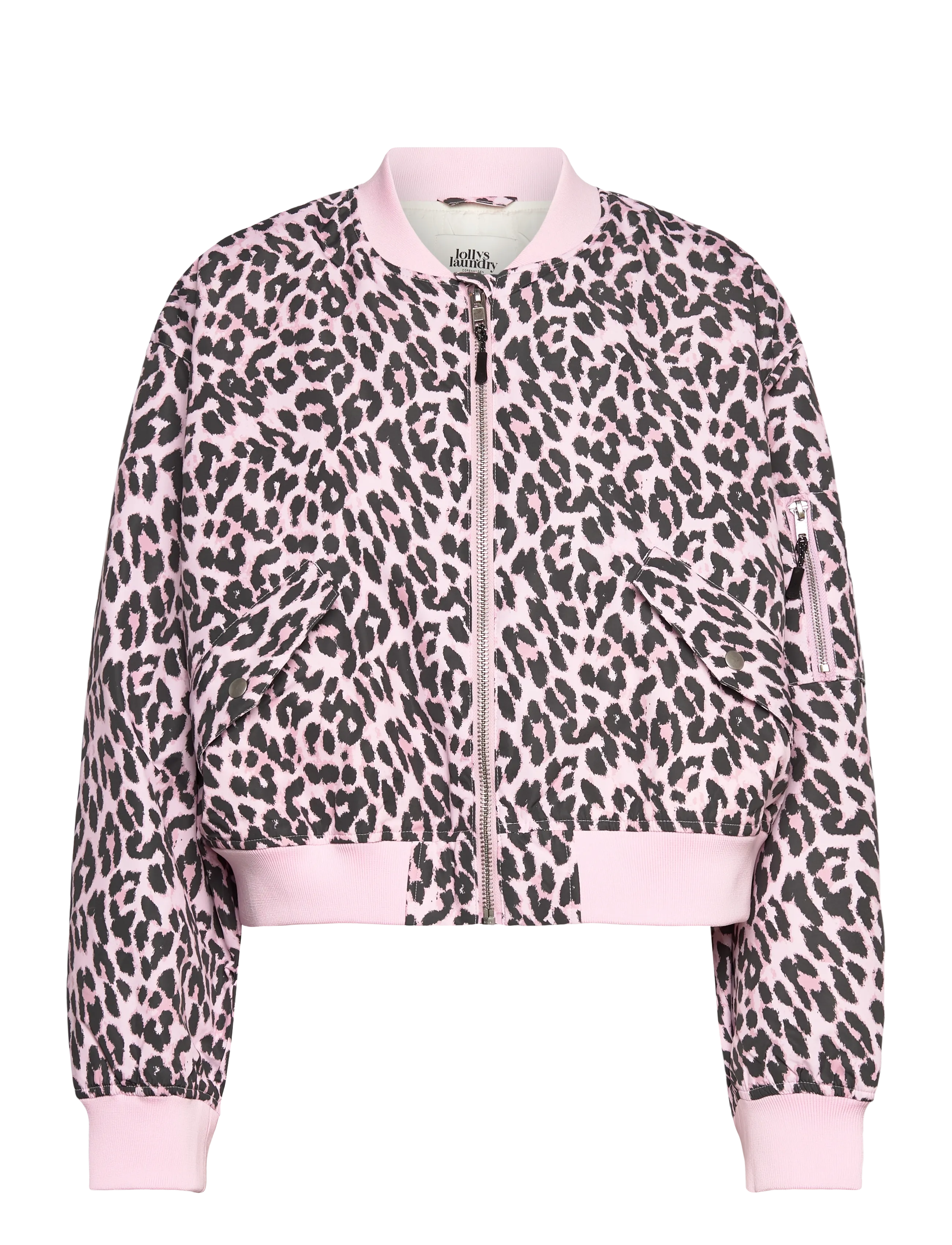Lollys Laundry LiwLL Bomber Jacket LS OS - Lollys Laundry - LEOPARD PRINT / pink/rose