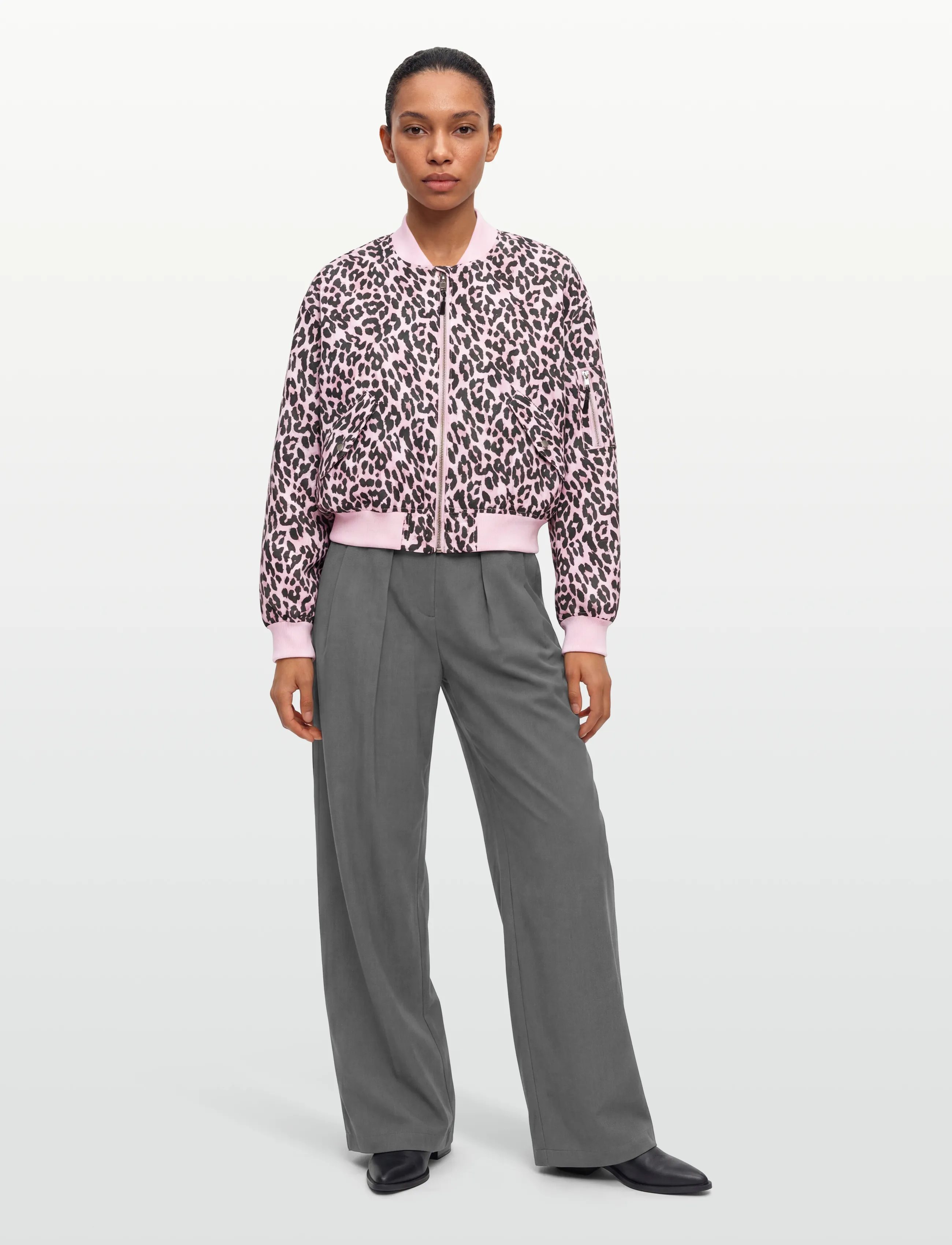 Lollys Laundry - LiwLL Bomber Jacket LS OS - leichte jacken - leopard print - 0