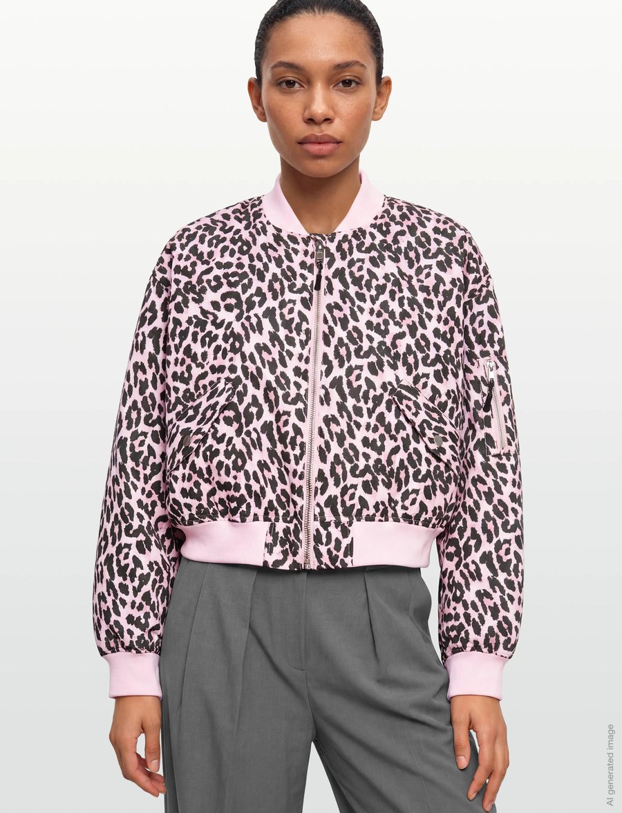 Lollys Laundry - LiwLL Bomber Jacket LS OS - leichte jacken - leopard print - 3