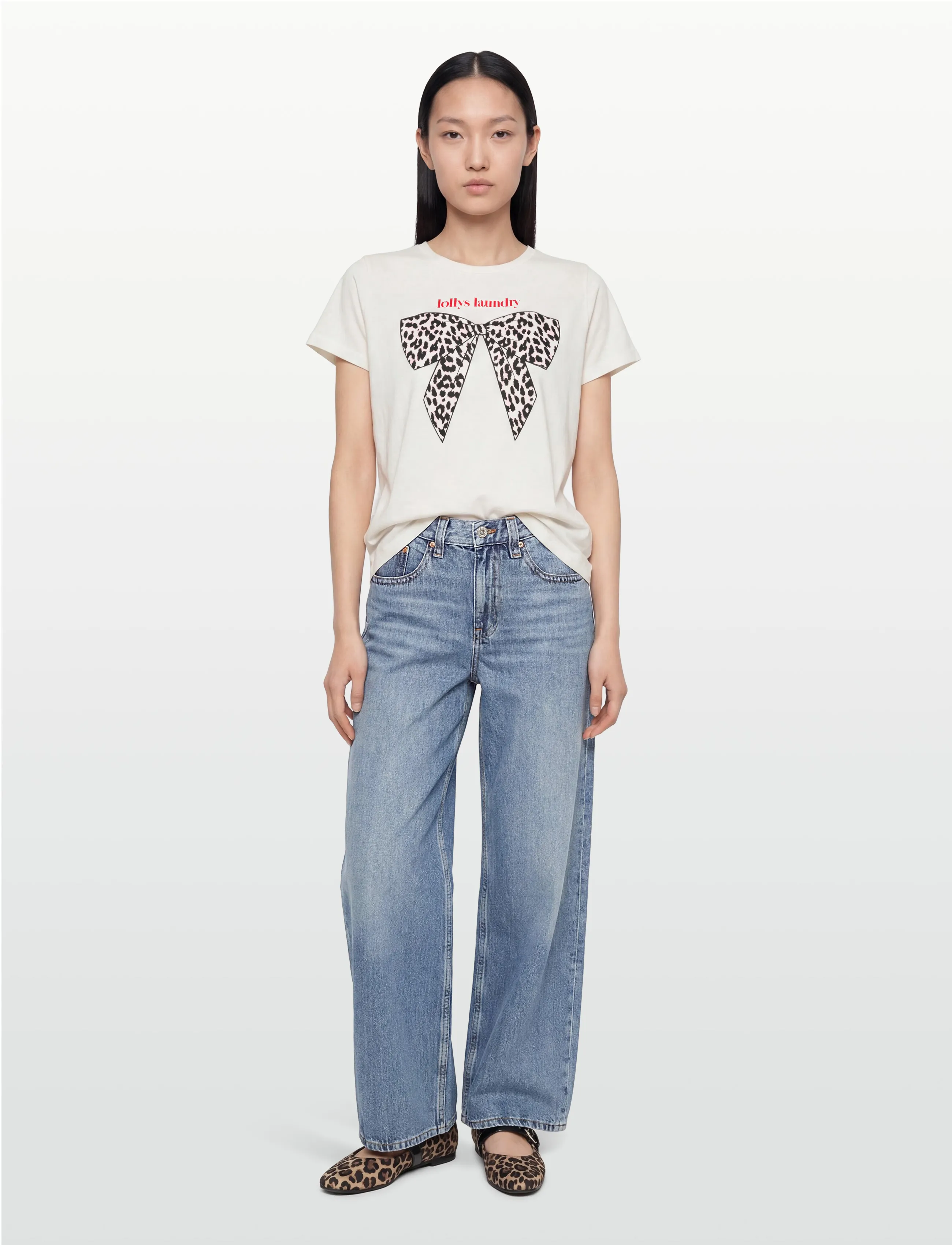 Lollys Laundry RomaLL Tee SS - T-shirts & Toppar - WHITE / white
