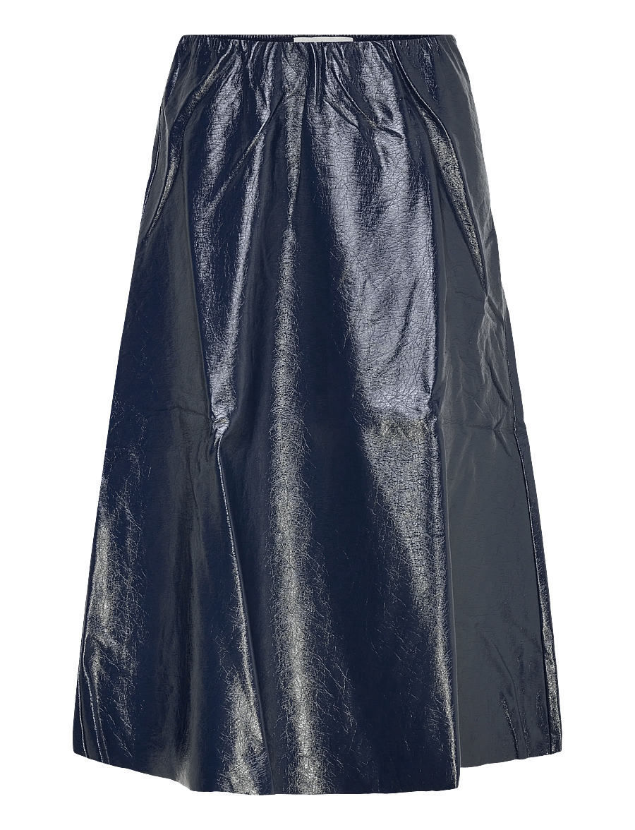 Lollys Laundry - Ro Midi Skirt - midi kjolar - dark blue - 1