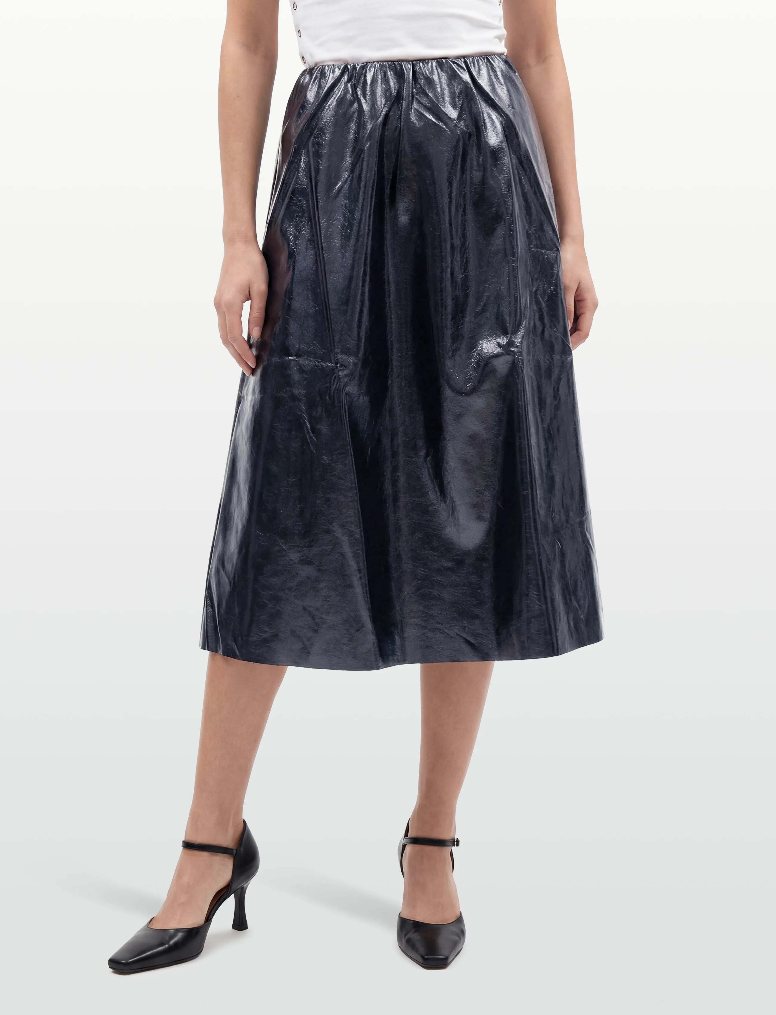 Lollys Laundry - Ro Midi Skirt - midi kjolar - dark blue - 3