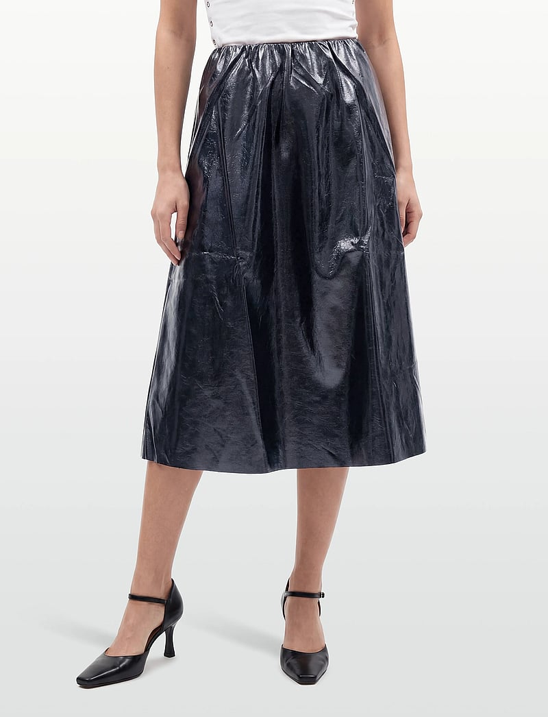 Lollys Laundry - Ro Midi Skirt - jupes midi - dark blue - 3