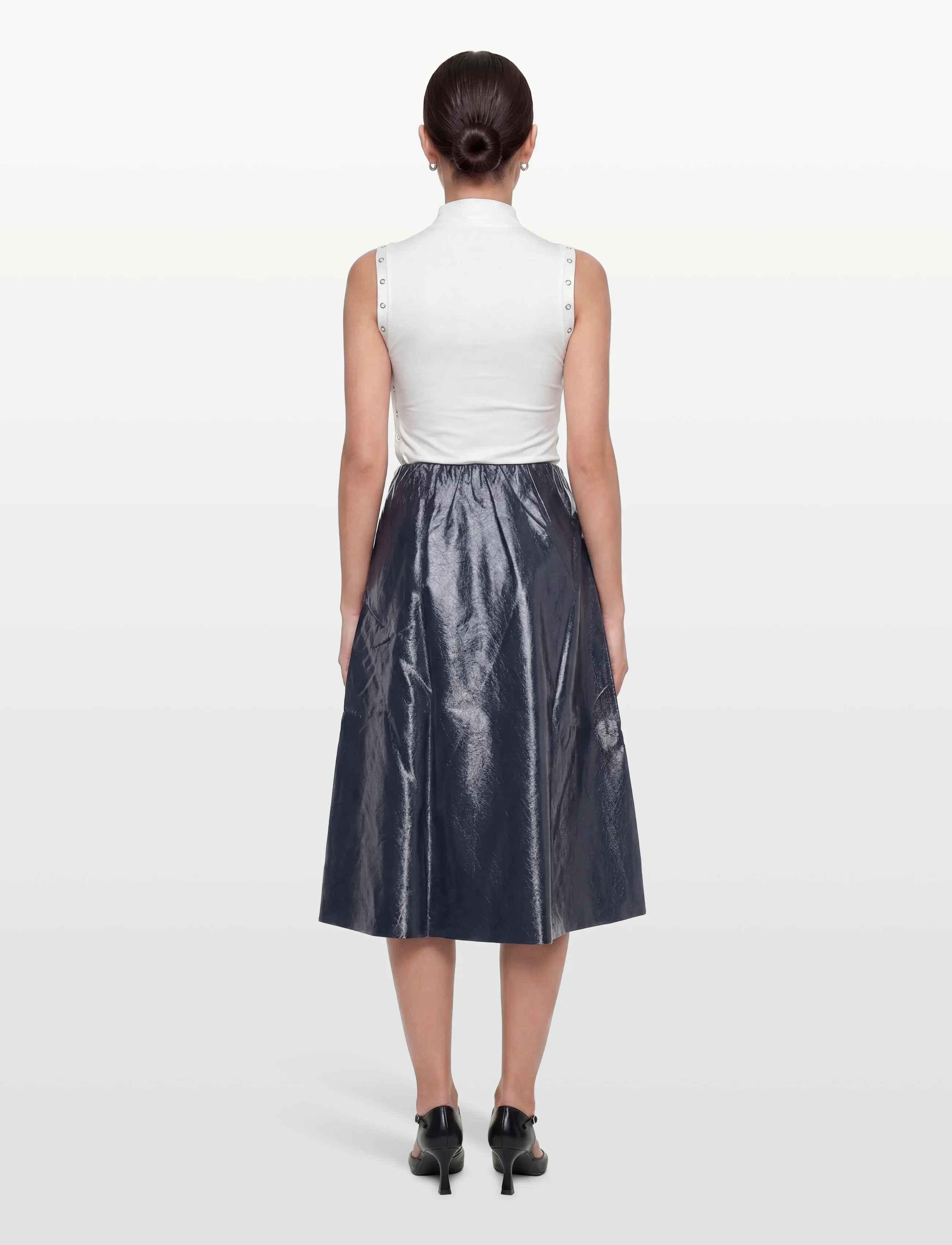 Lollys Laundry - Ro Midi Skirt - midi kjolar - dark blue - 4