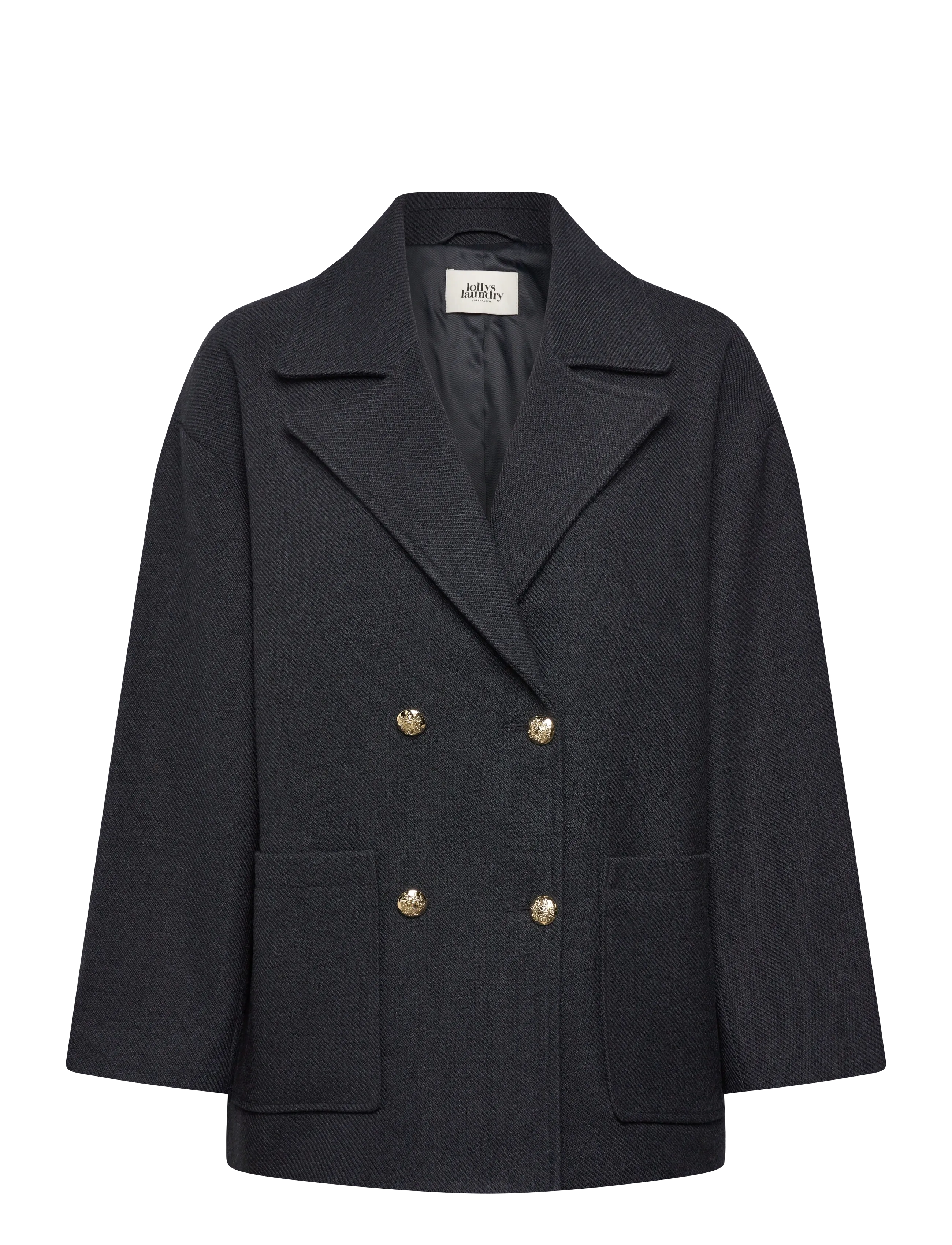 Lollys Laundry EstherLL Jacket LS - Vinterjakker - DARK NAVY / grey