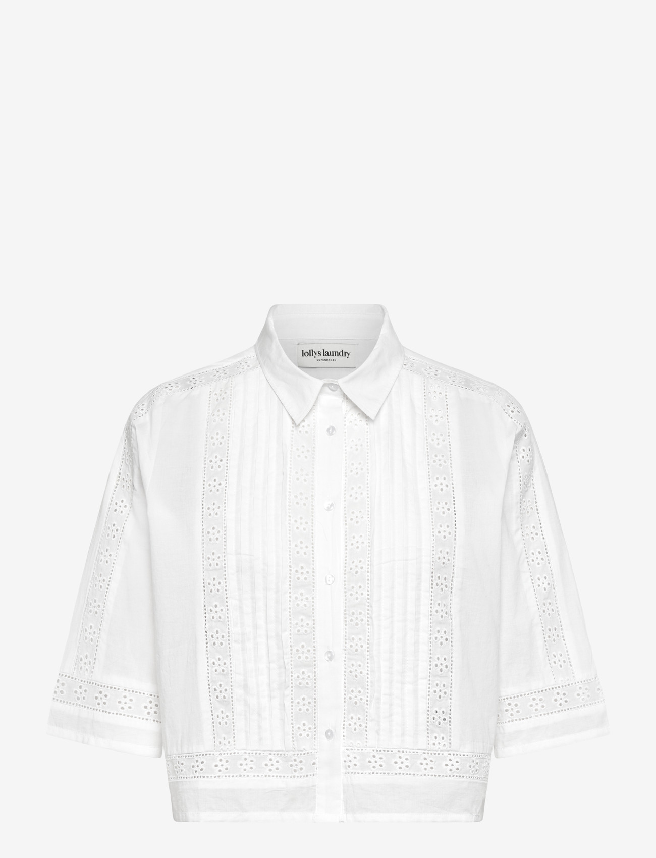 Lollys Laundry - AmoraLL Shirt 3/4 - kurzärmlige hemden - creme - 1