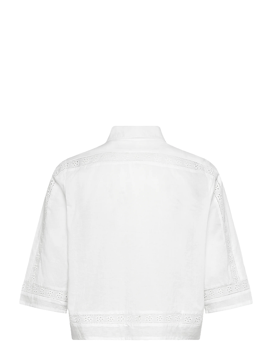 Lollys Laundry - AmoraLL Shirt 3/4 - kurzärmlige hemden - creme - 2