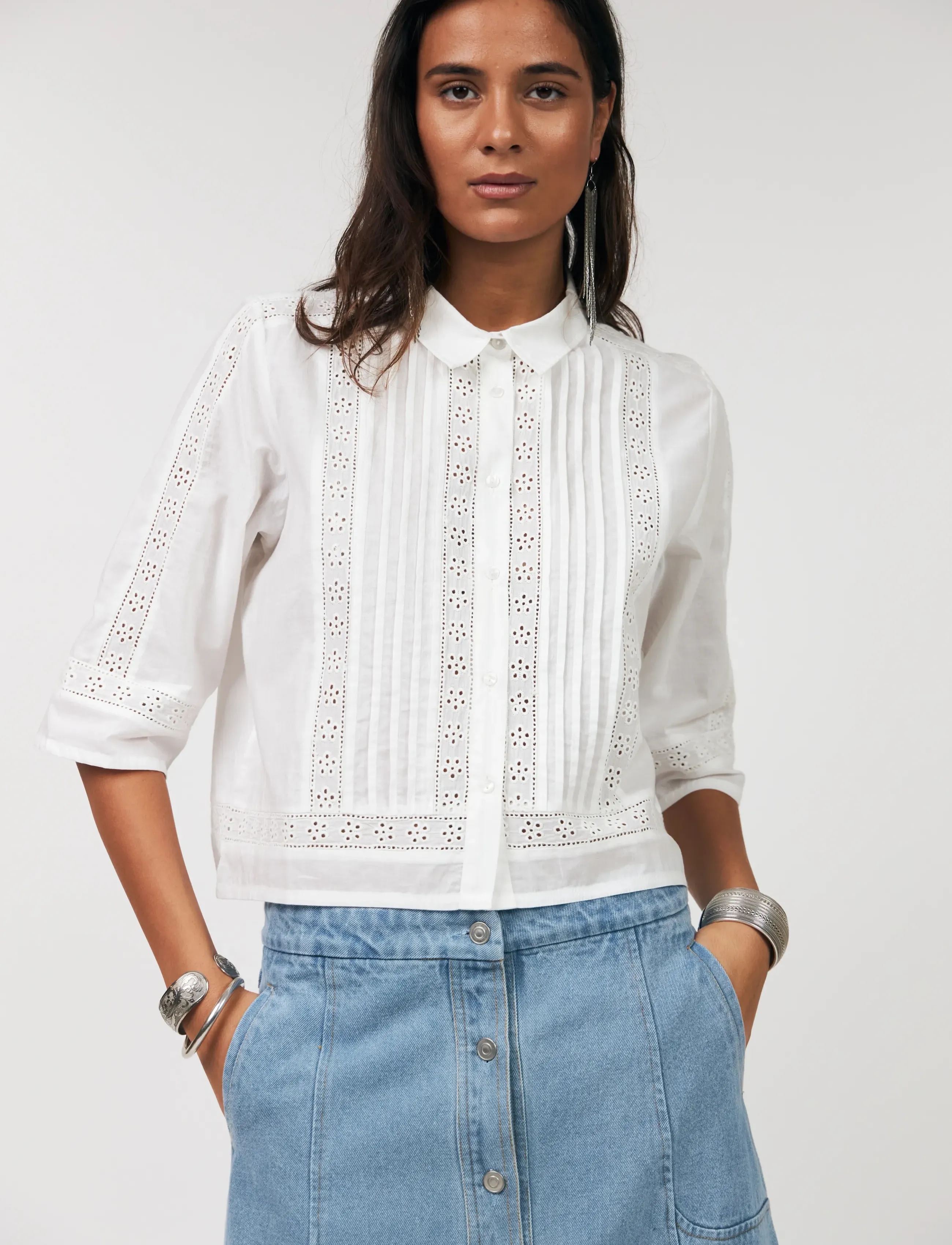 Lollys Laundry AmoraLL Shirt 3/4 - Hemden - CREME / cream