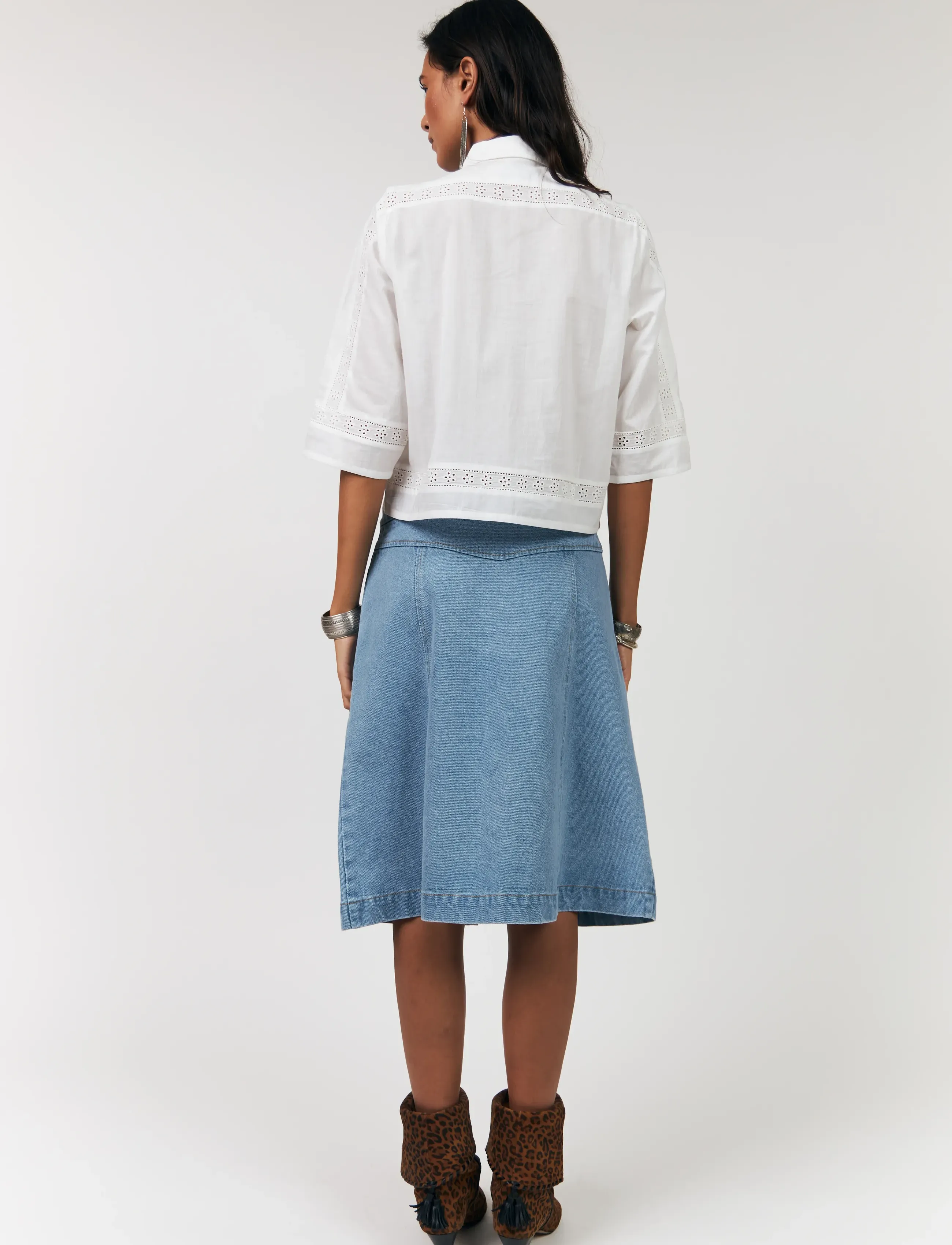 Lollys Laundry - AmoraLL Shirt 3/4 - kurzärmlige hemden - creme - 3