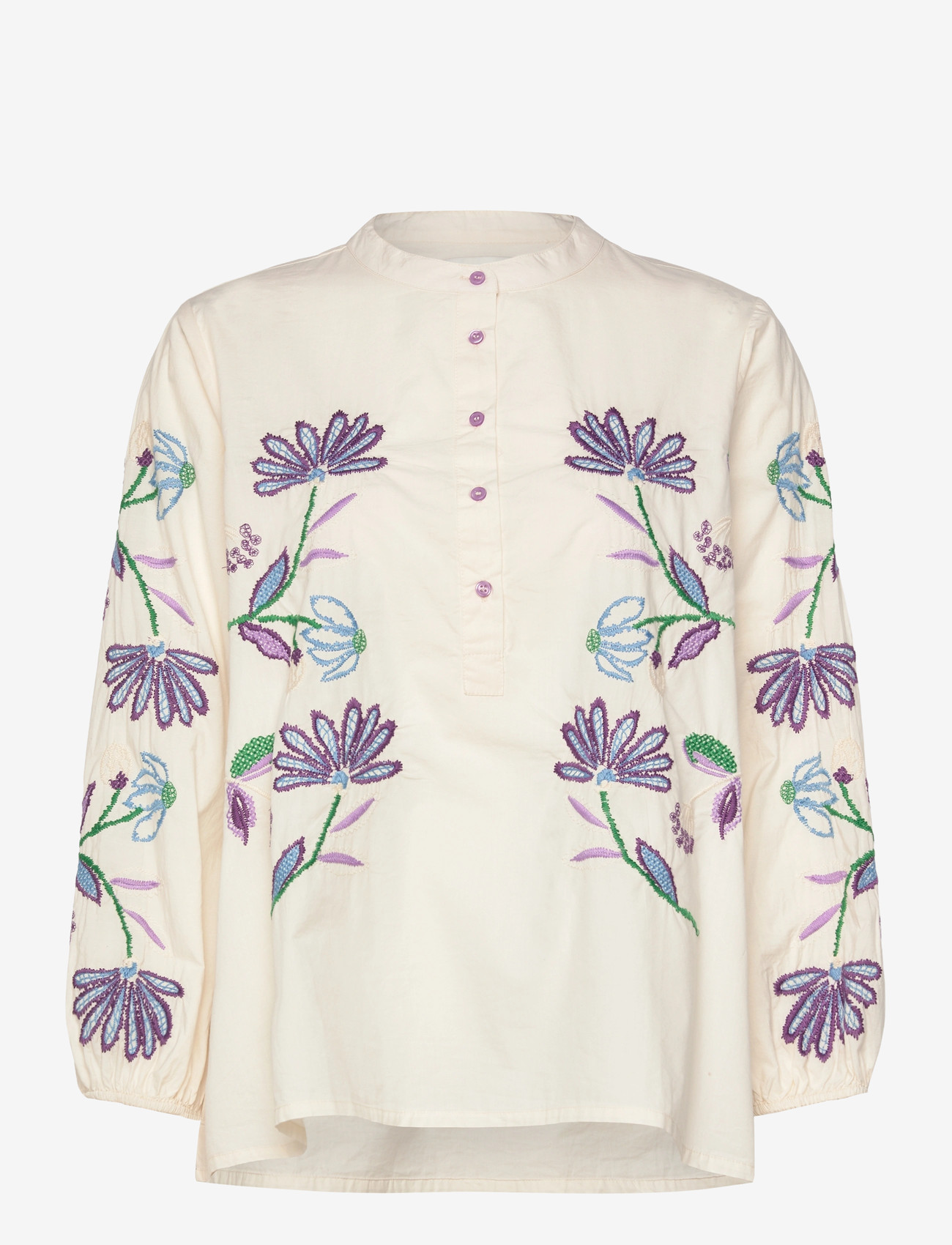 Lollys Laundry - FaithLL Blouse 3/4 - long sleeved blouses - creme - 1