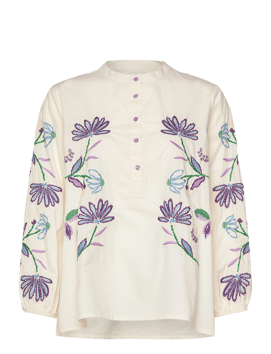 Lollys Laundry - FaithLL Blouse 3/4 - langärmlige blusen - creme - 1