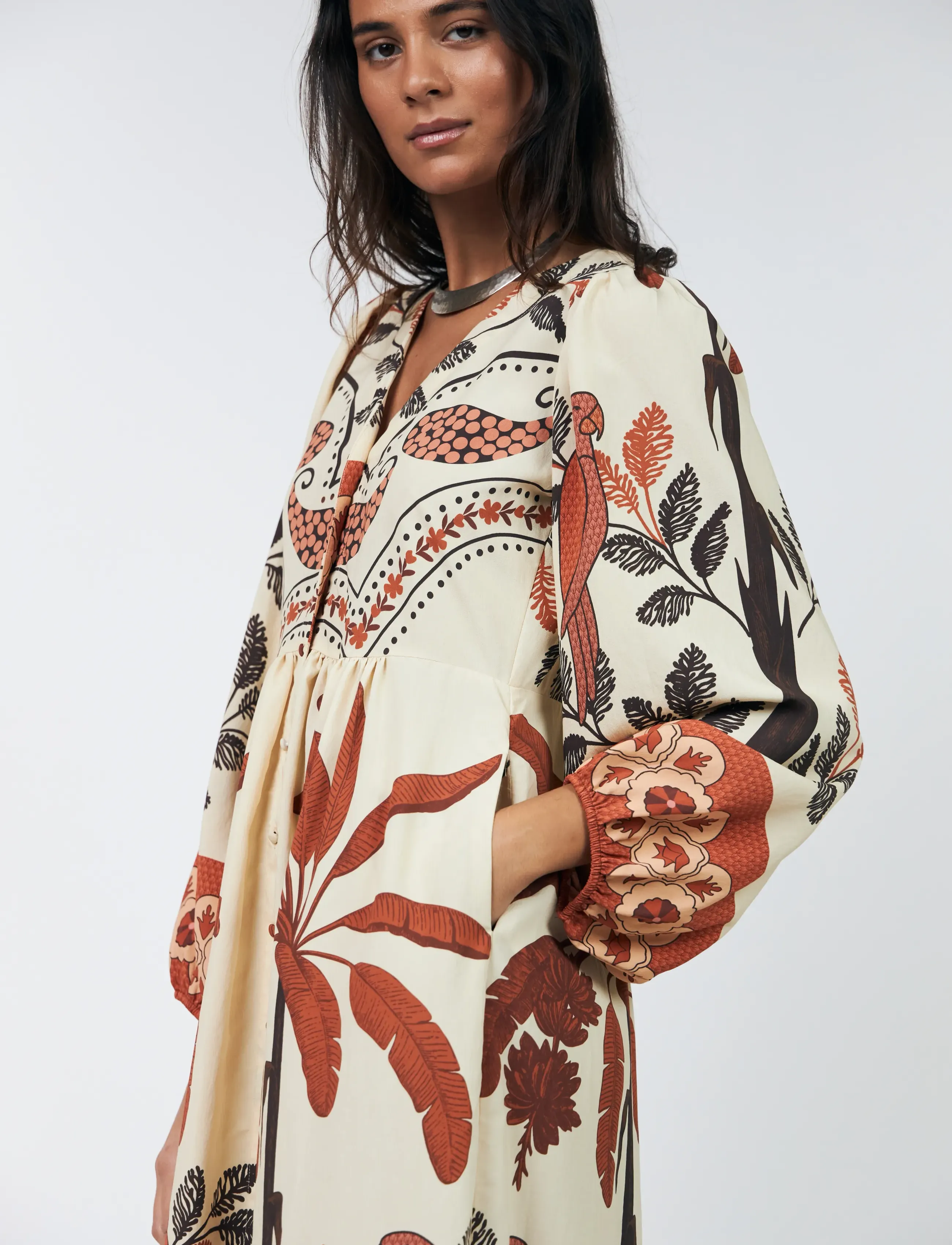 Lollys Laundry - SaraiLL Dress 3/4 - robes longues - creme - 4