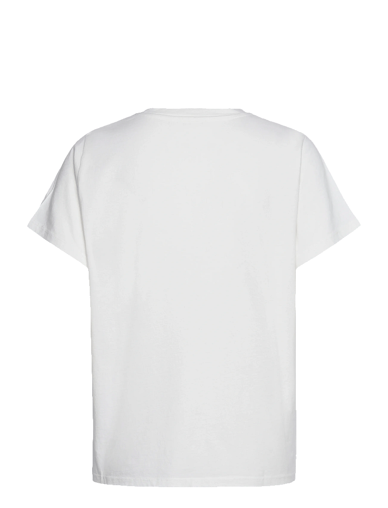 Lollys Laundry - RomaLL Peacock Tee SS - t-shirts - white - 2