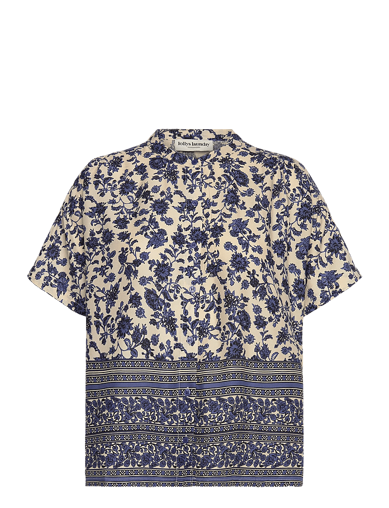 Lollys Laundry - MyaLL Shirt SS - lühikeste varrukatega särgid - blue - 1