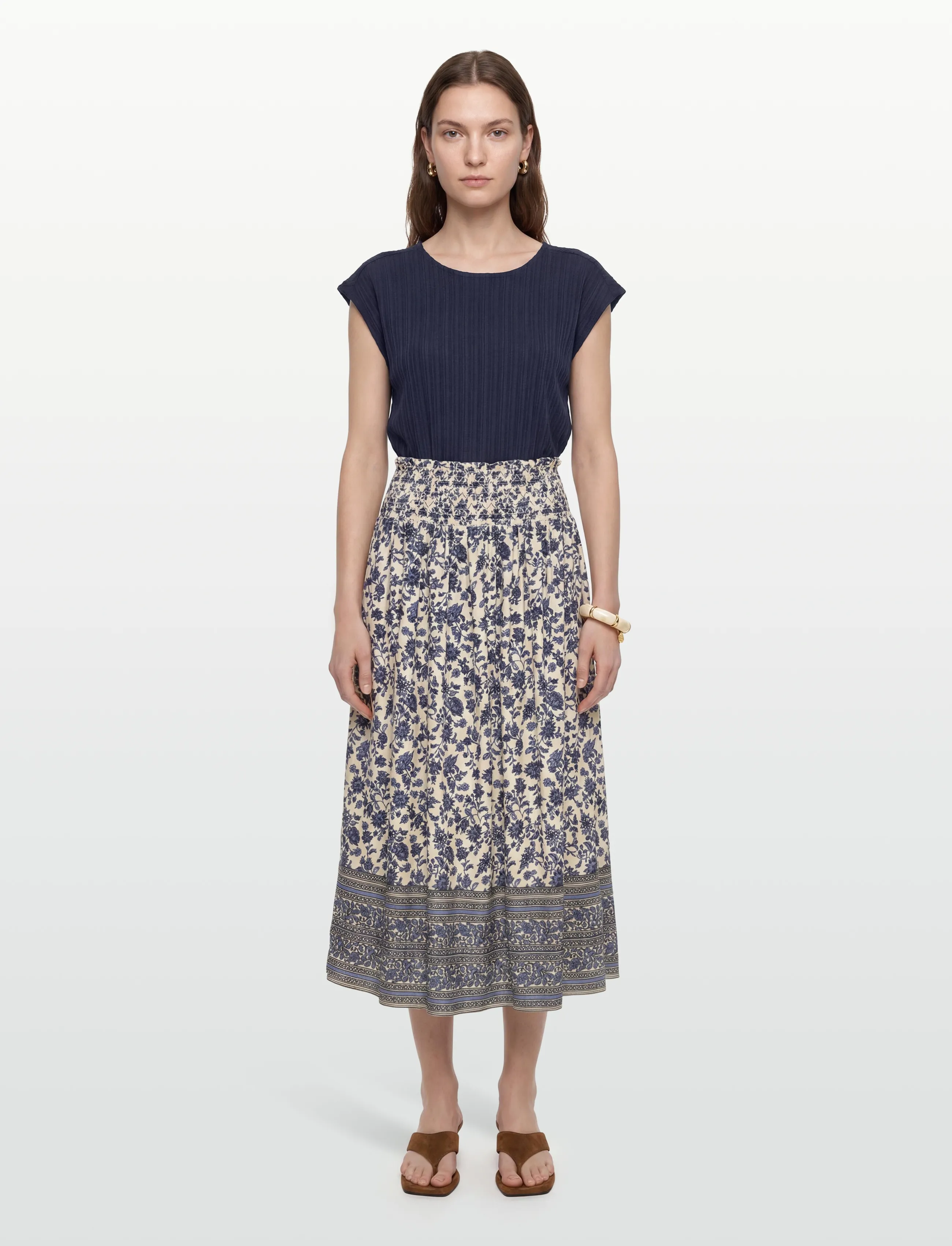 Lollys Laundry MyraLL Maxi Skirt - Maxi nederdele - BLUE / blue