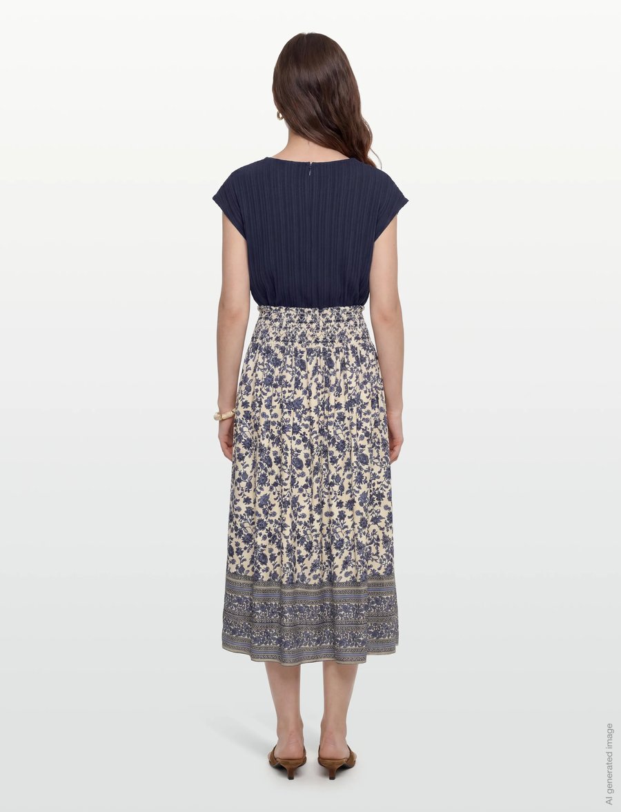 Lollys Laundry - MyraLL Maxi Skirt - lange rokken - blue - 4
