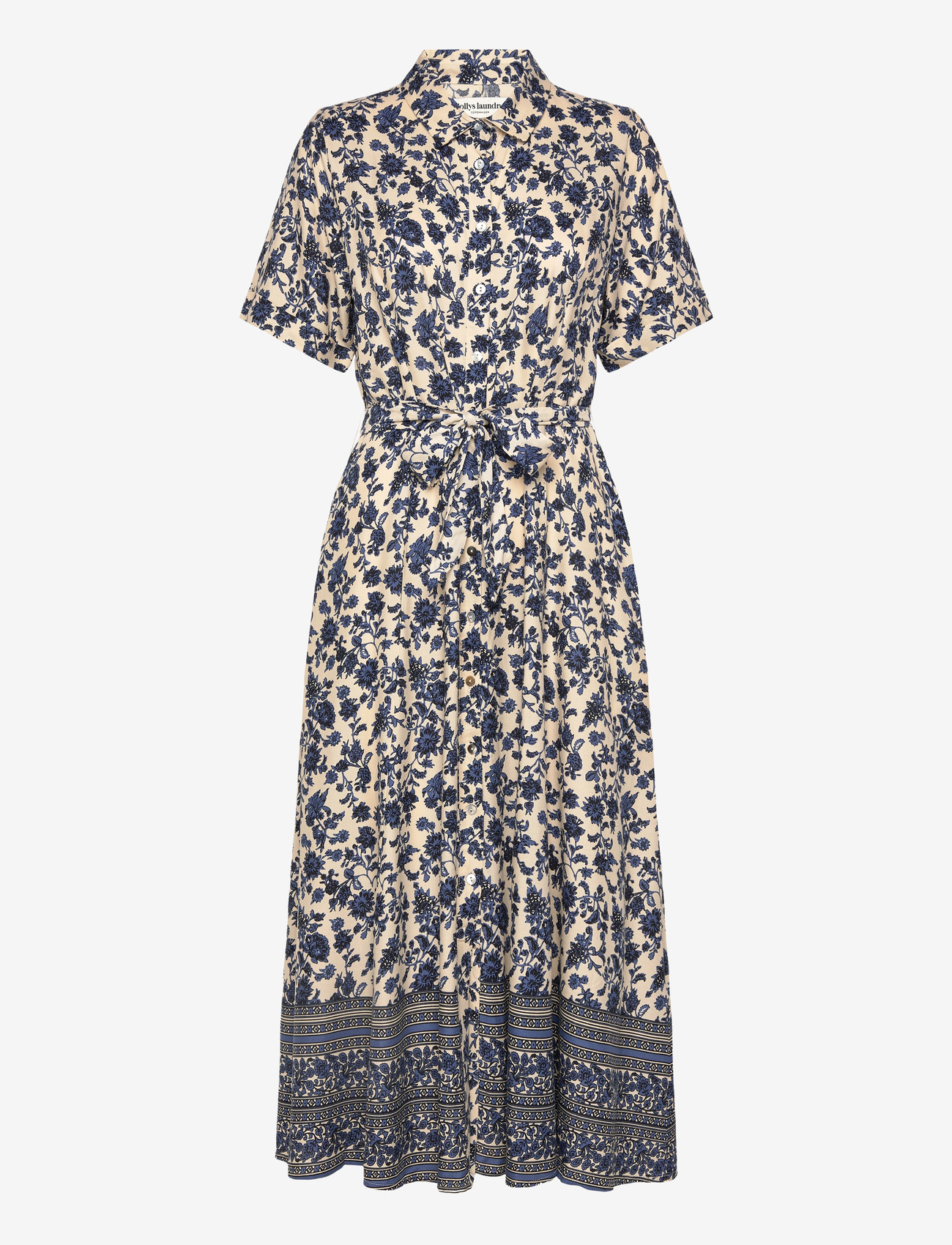 Lollys Laundry - BlakeLL Midi Dress SS - hemdkleider - blue - 1
