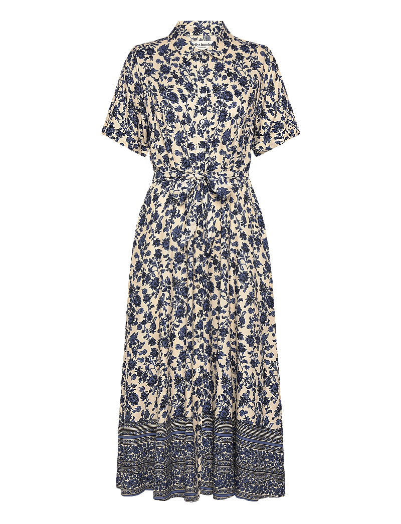 Lollys Laundry - BlakeLL Midi Dress SS - hemdkleider - blue - 1