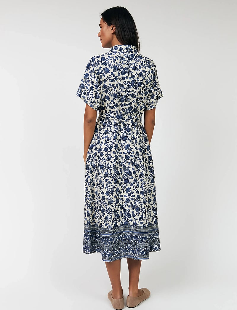Lollys Laundry - BlakeLL Midi Dress SS - hemdkleider - blue - 3
