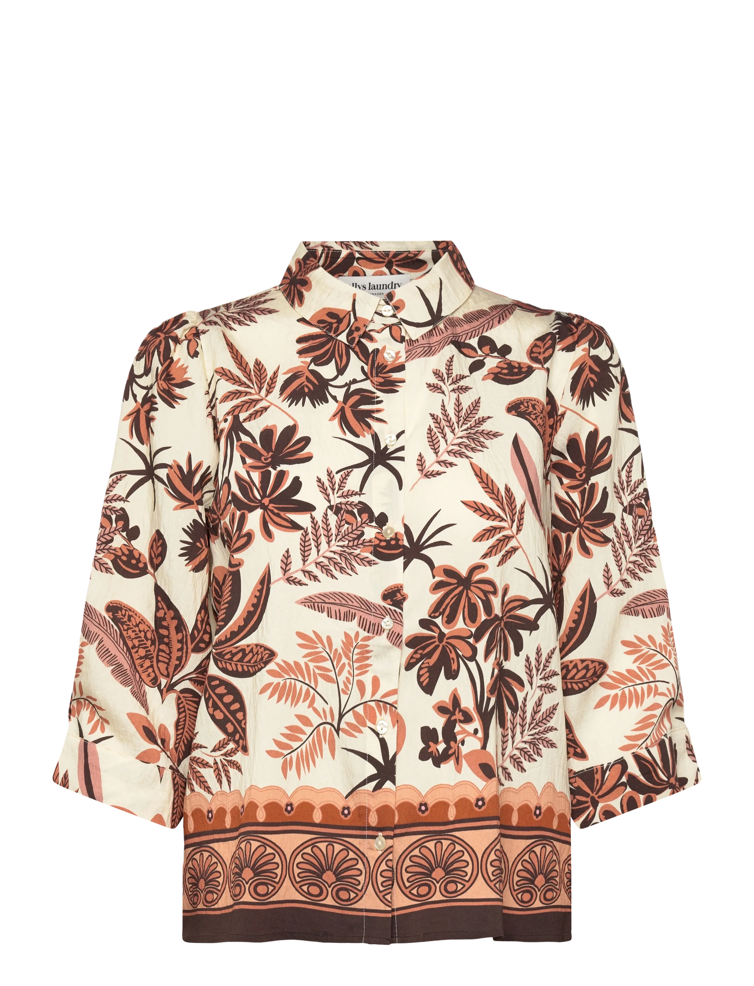 Lollys Laundry BonoLL Shirt SS - Blouses & Shirts - CREME / cream