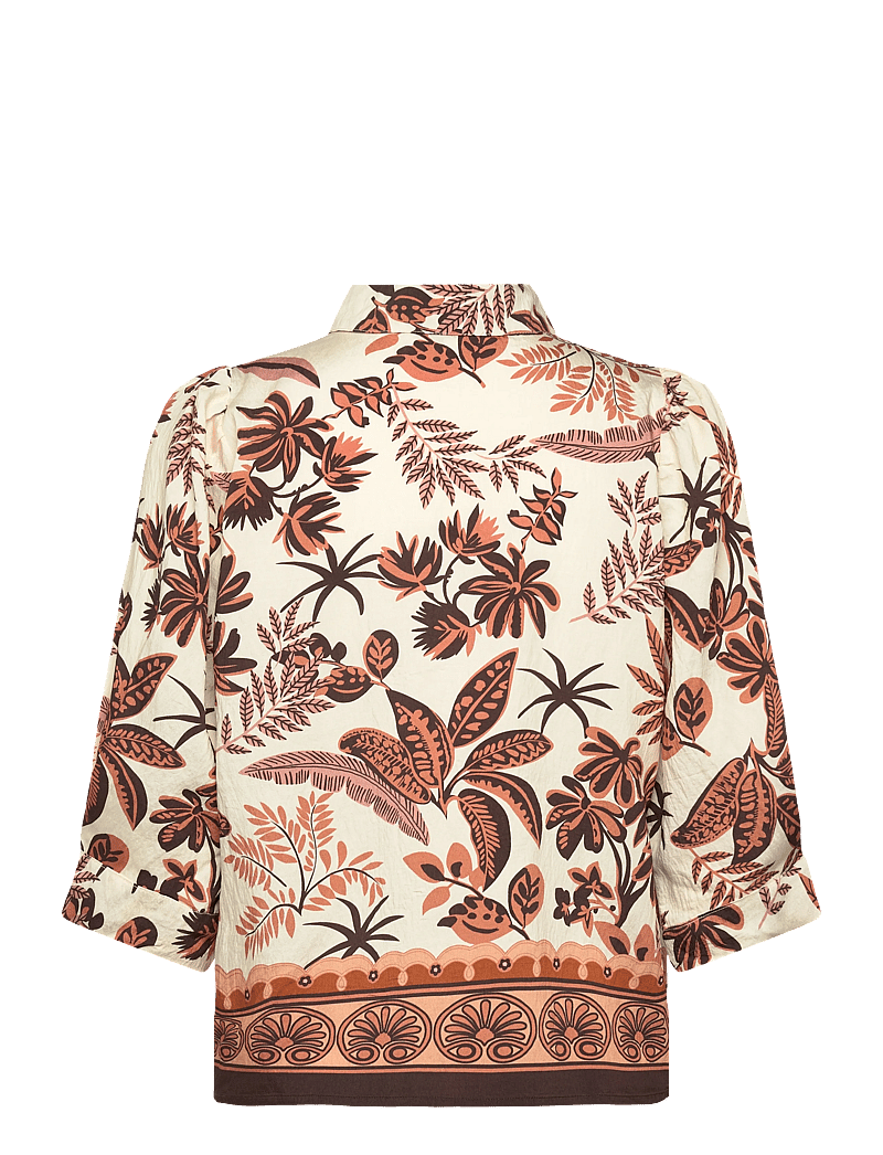 Lollys Laundry - BonoLL Shirt SS - kurzärmlige hemden - creme - 1