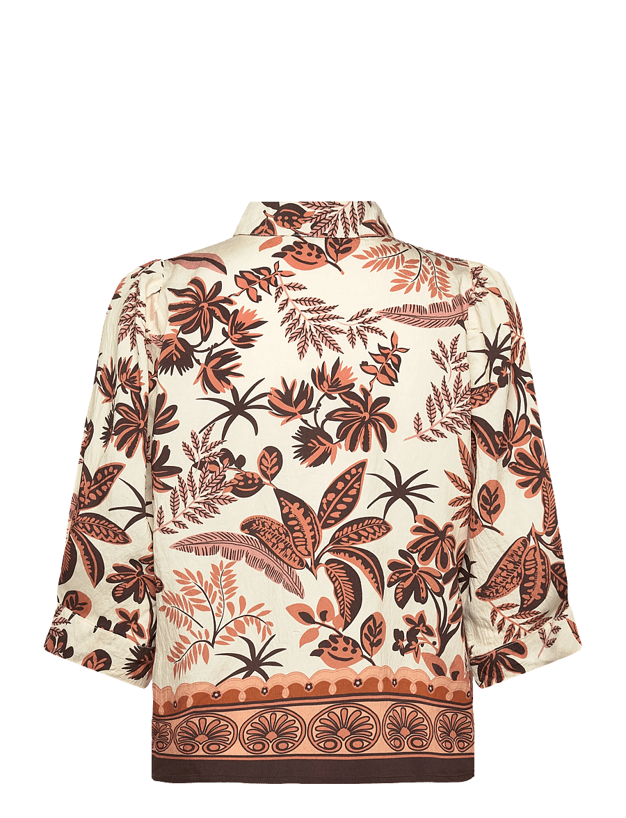 Lollys Laundry - BonoLL Shirt SS - kurzärmlige hemden - creme - 2