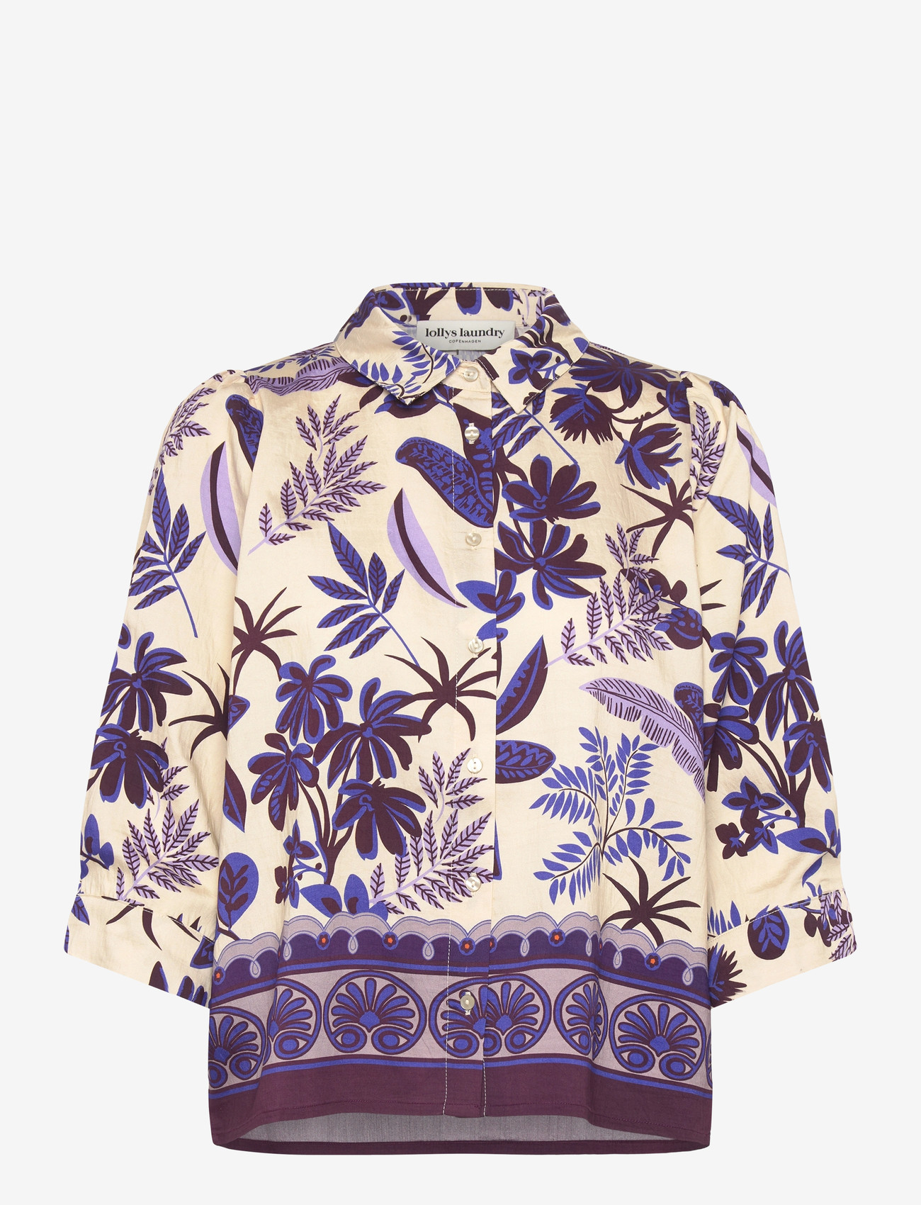 Lollys Laundry - BonoLL Shirt SS - kortärmade skjortor - flower print - 1