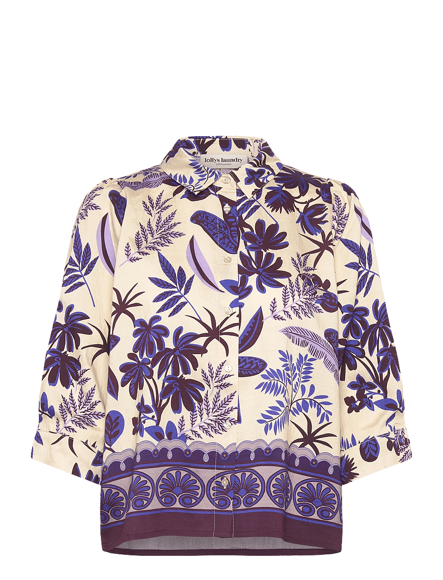 Lollys Laundry - BonoLL Shirt SS - kortærmede skjorter - flower print - 1