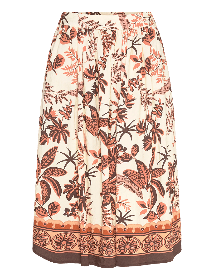 Lollys Laundry - EllaLL Midi Skirt - midi-röcke - creme - 1