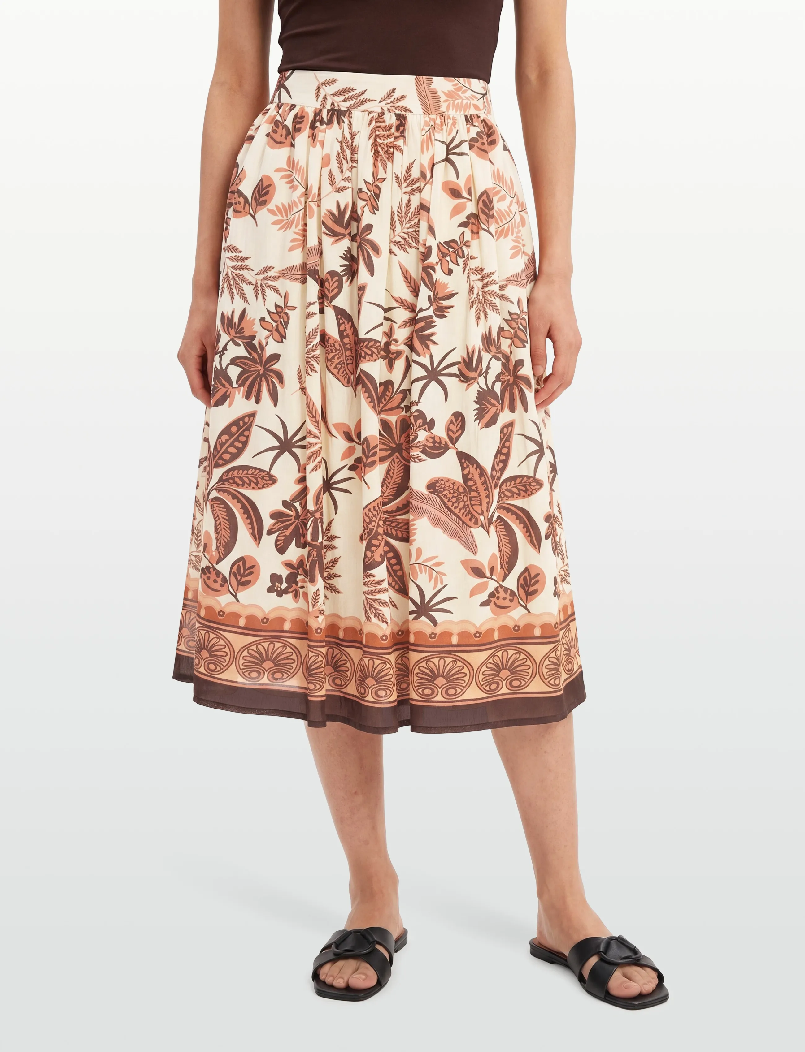 Lollys Laundry - EllaLL Midi Skirt - midi skirts - creme - 3