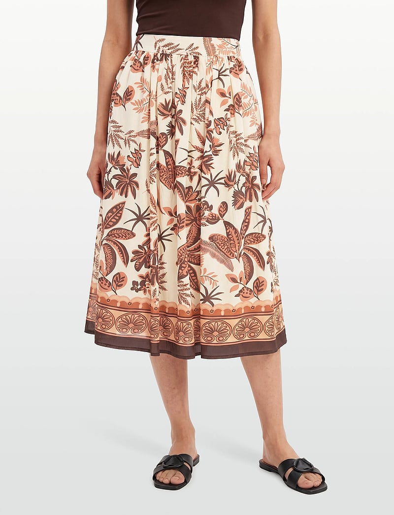 Lollys Laundry - EllaLL Midi Skirt - midi nederdele - creme - 3