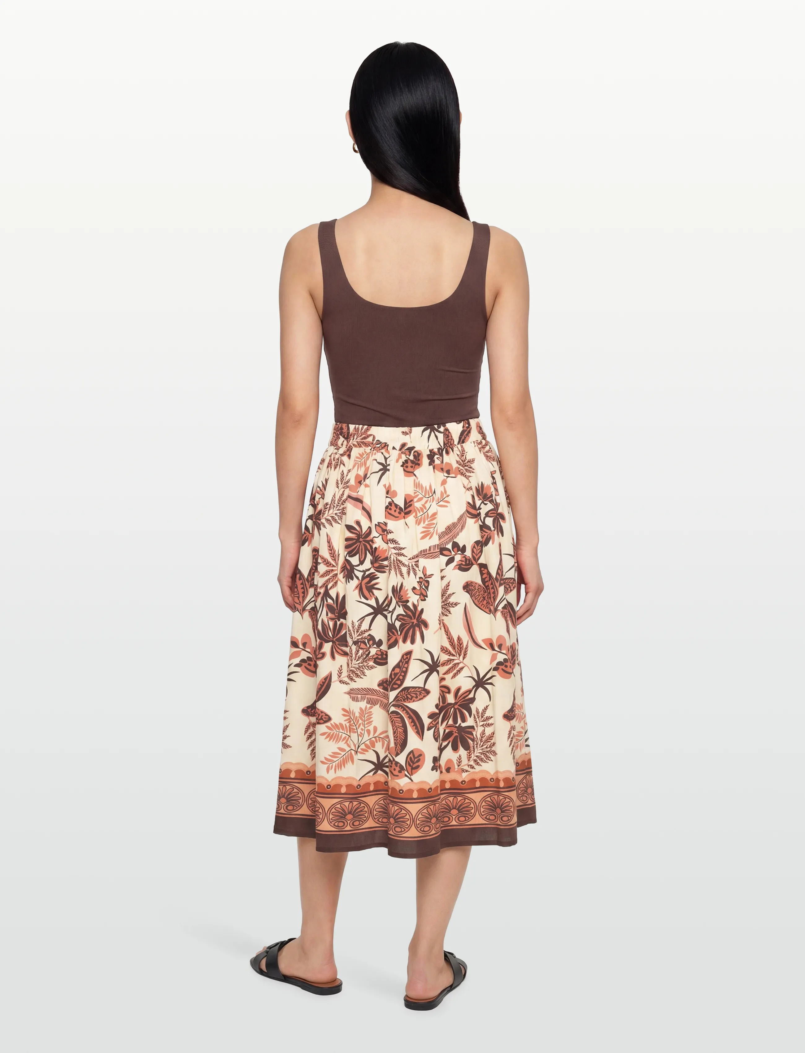 Lollys Laundry - EllaLL Midi Skirt - midi skirts - creme - 4