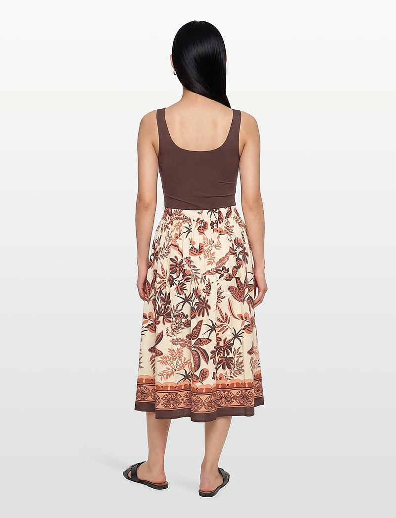 Lollys Laundry - EllaLL Midi Skirt - midi nederdele - creme - 4