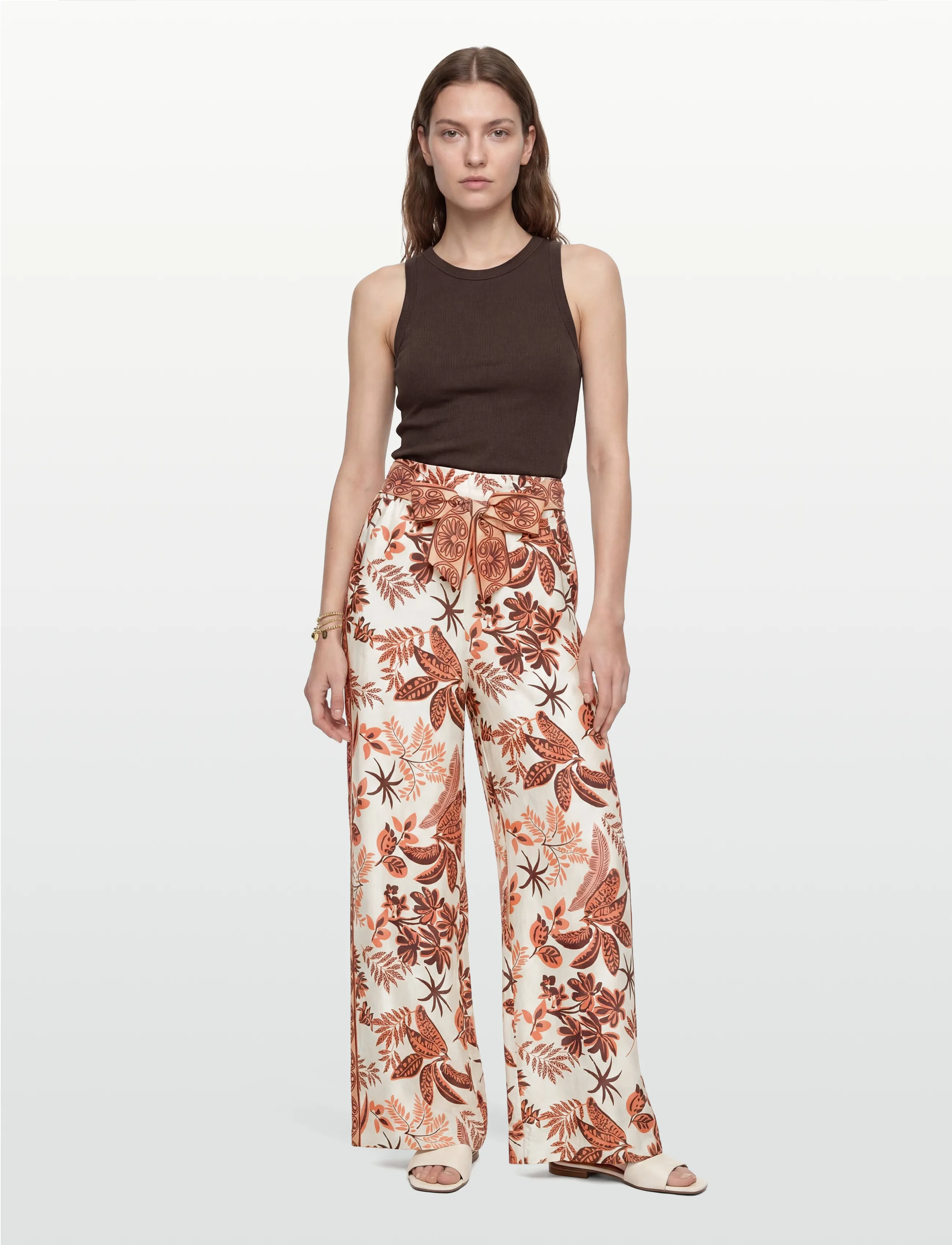 Lollys Laundry Vickyll Pants, L, Cream, Bukser > Brede Ben, Dame