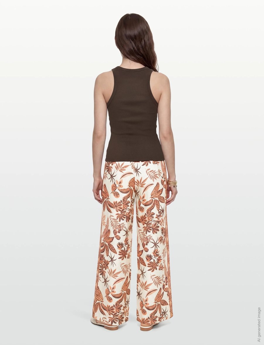 Lollys Laundry - VickyLL Pants - bukser med brede ben - creme - 4