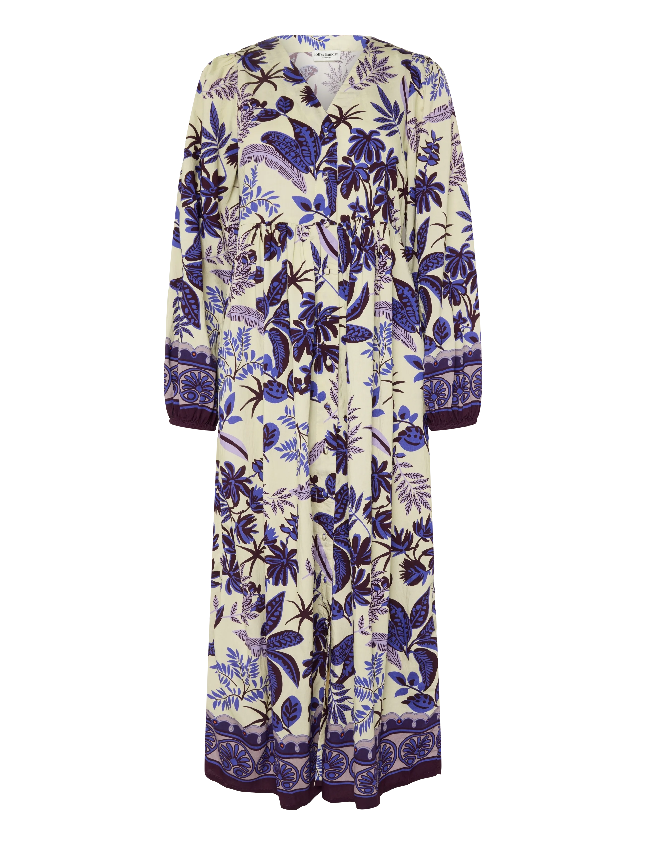 Lollys Laundry SaraiLL Dress 3/4 - Summer Dresses - FLOWER PRINT / cream