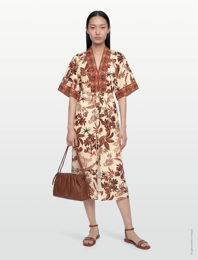 Jemimall Maxi Dress 3/4 - Maxikjoler