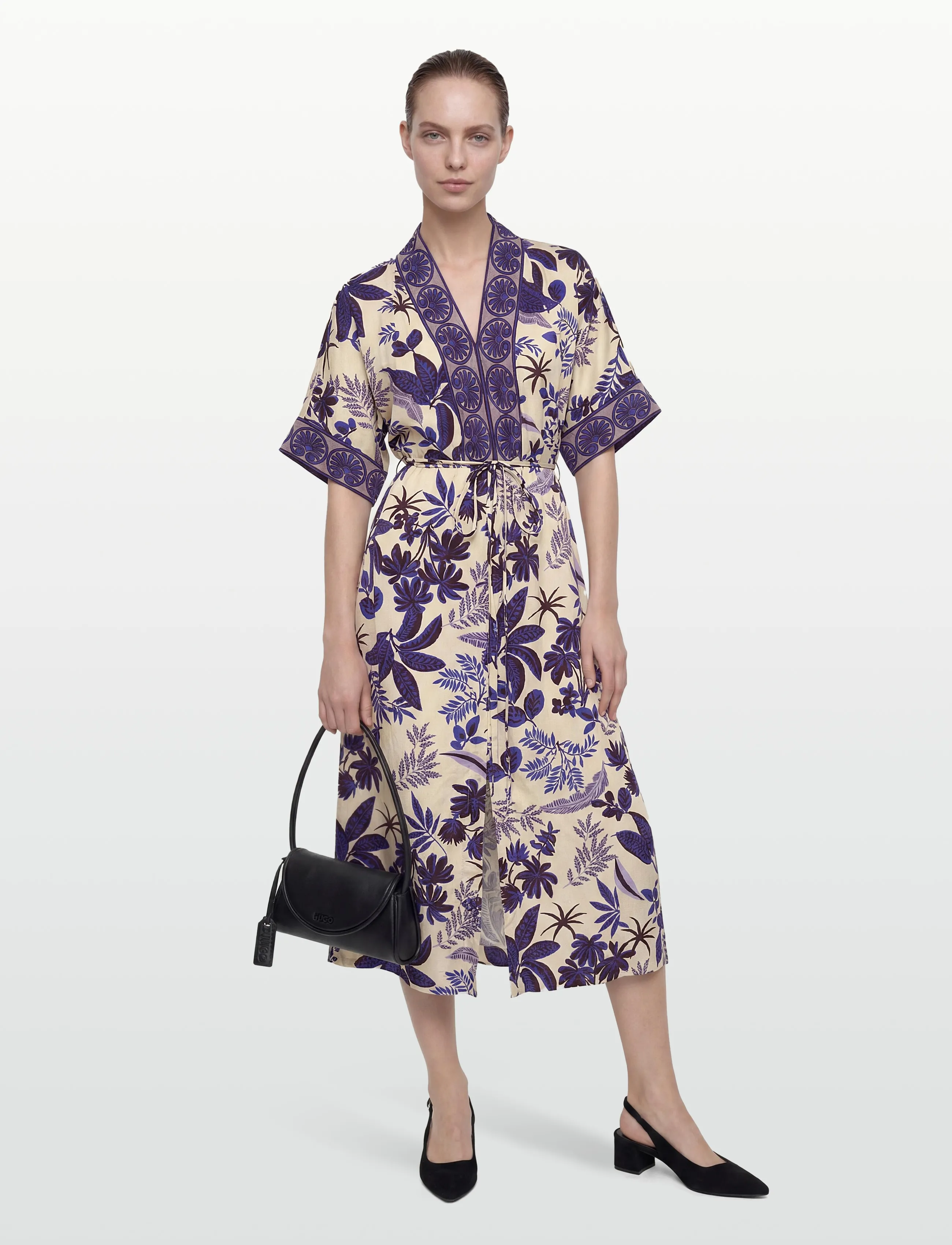 Lollys Laundry JemimaLL Maxi Dress 3/4 - Kleidung - FLOWER PRINT / blue