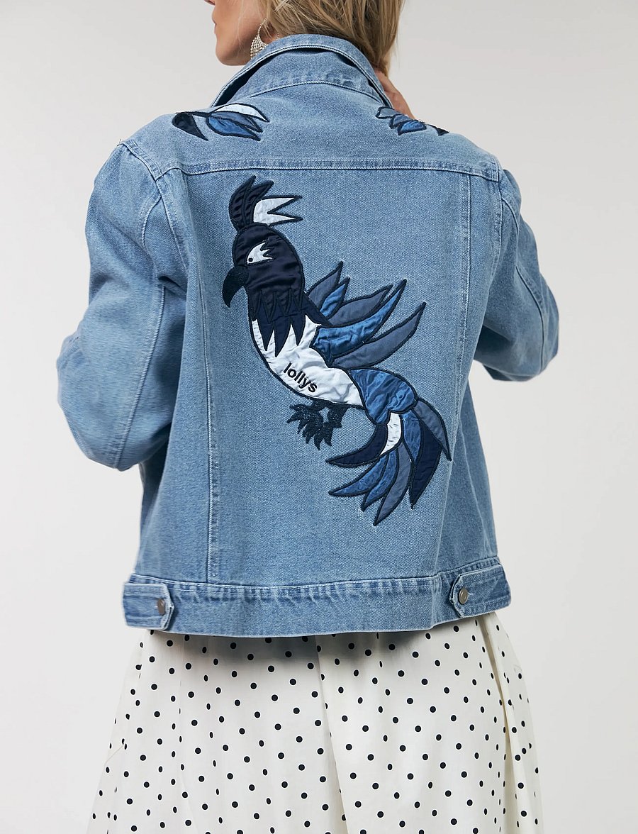 Lollys Laundry - BirdLL Denim Jacket - kevadjoped - washed denim - 3