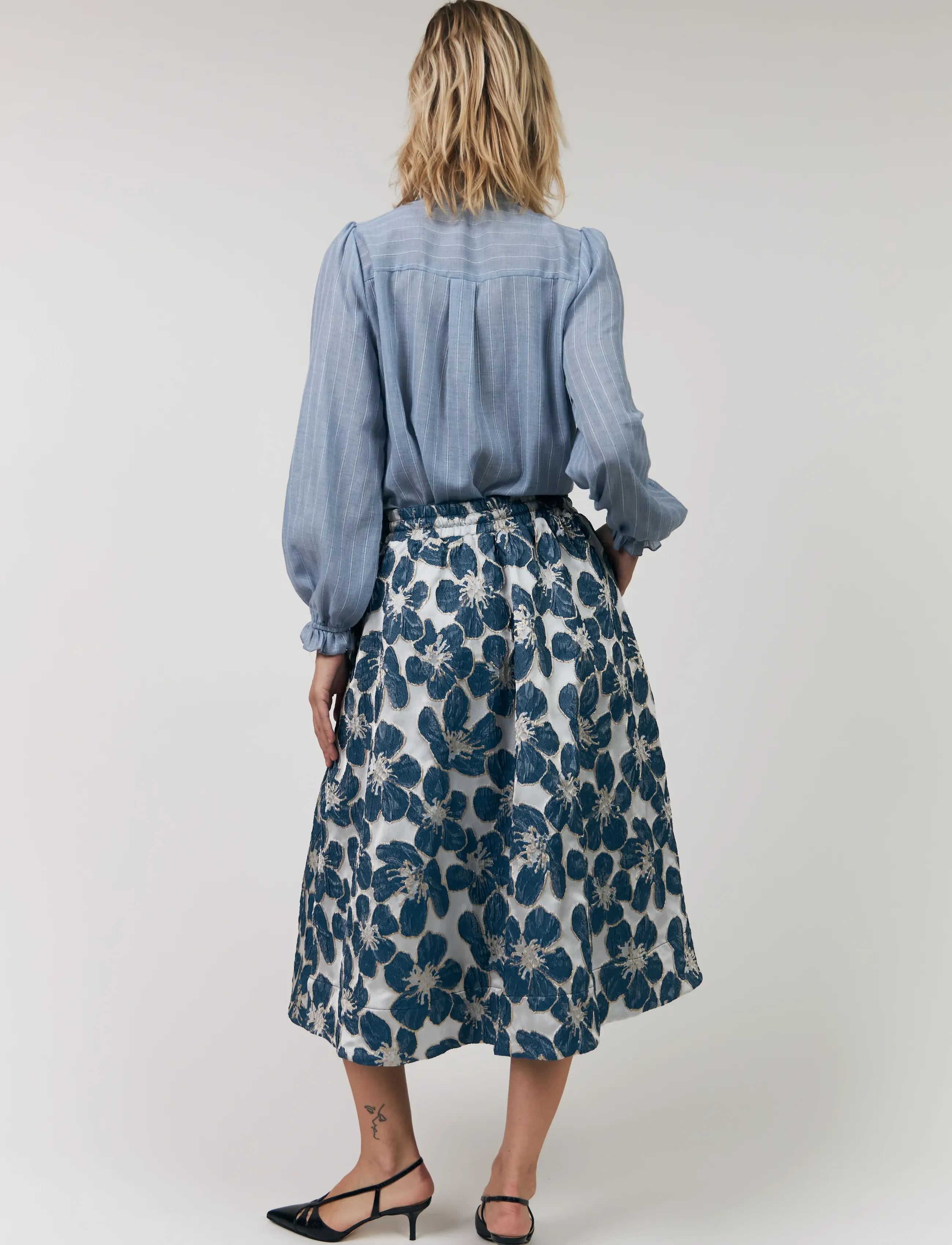 Lollys Laundry - ArielLL Shirt LS - langärmelige blusen - light blue - 3