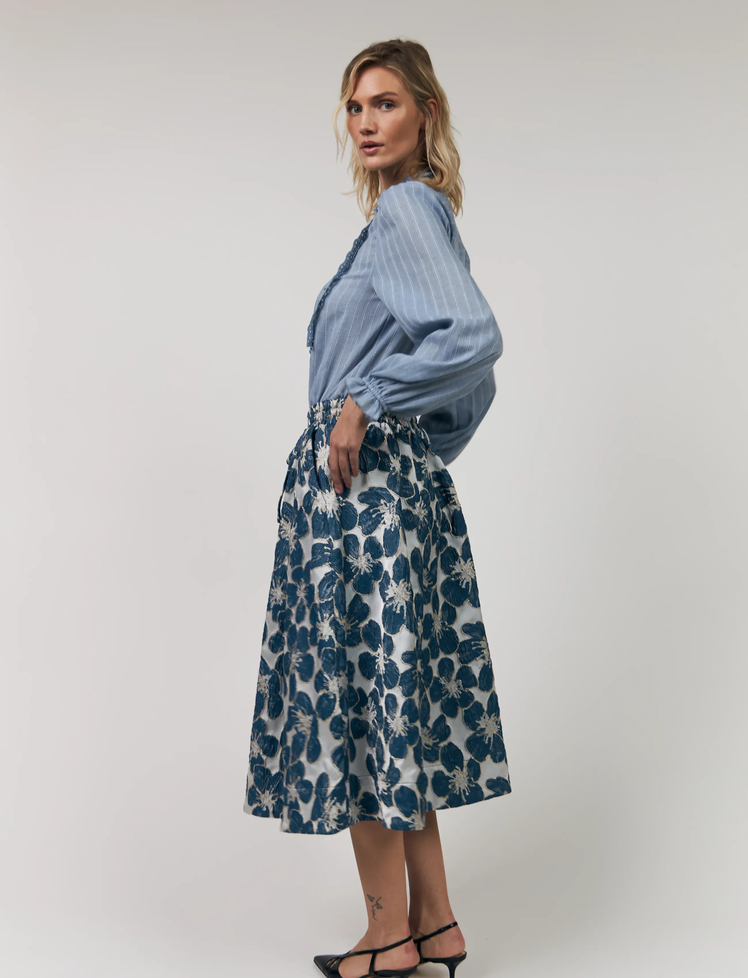 Lollys Laundry - ArielLL Shirt LS - langärmelige blusen - light blue - 4
