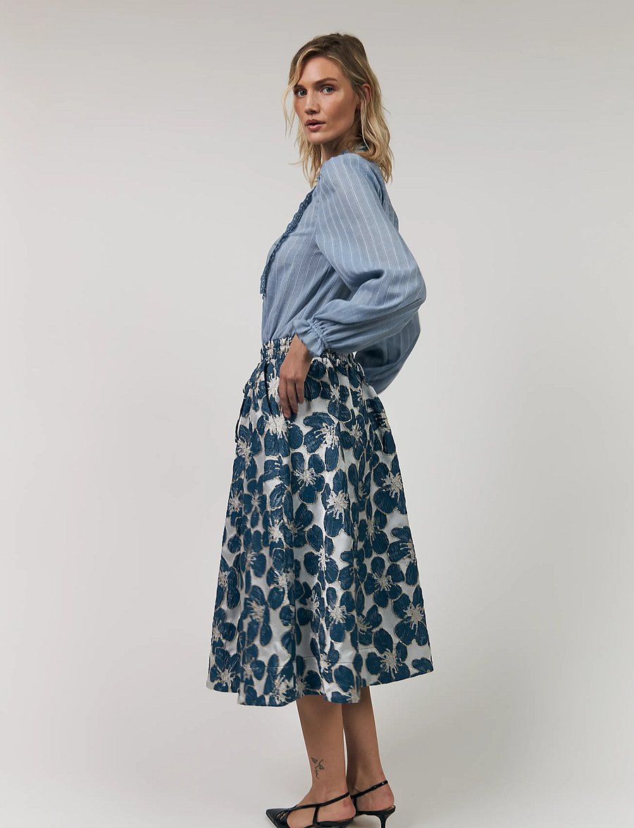 Lollys Laundry - ArielLL Shirt LS - langärmelige blusen - light blue - 4