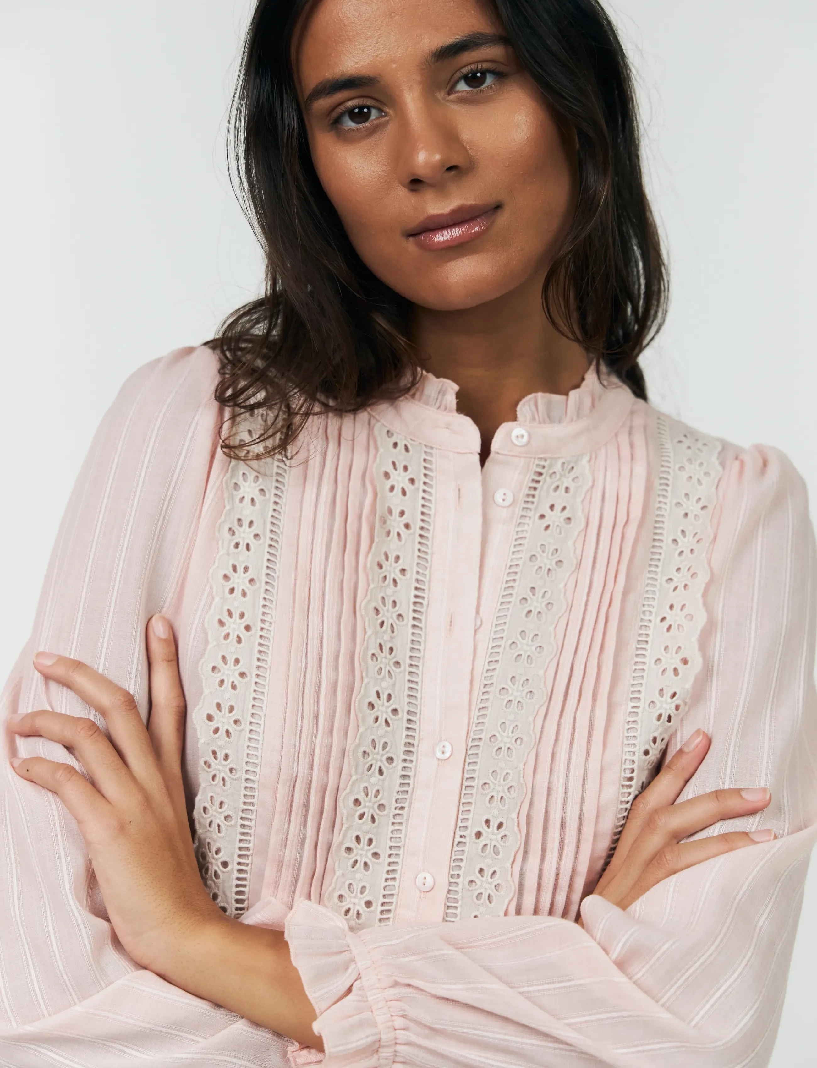 Lollys Laundry - ArielLL Shirt LS - langærmede bluser - light pink - 4