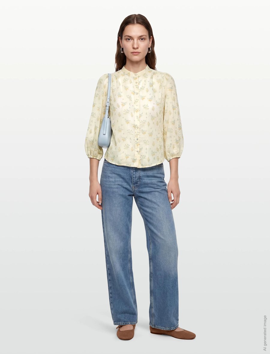 Lollys Laundry - JuneLL Shirt - langärmlige hemden - creme - 0