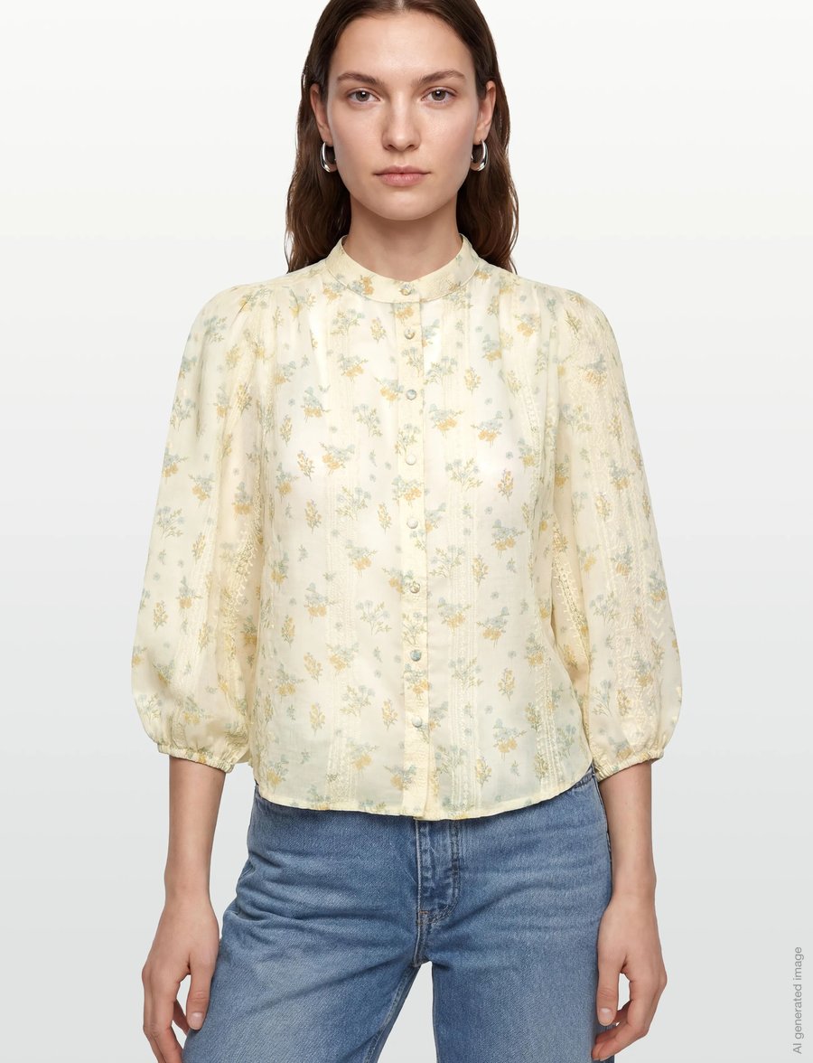 Lollys Laundry - JuneLL Shirt - langärmlige hemden - creme - 3