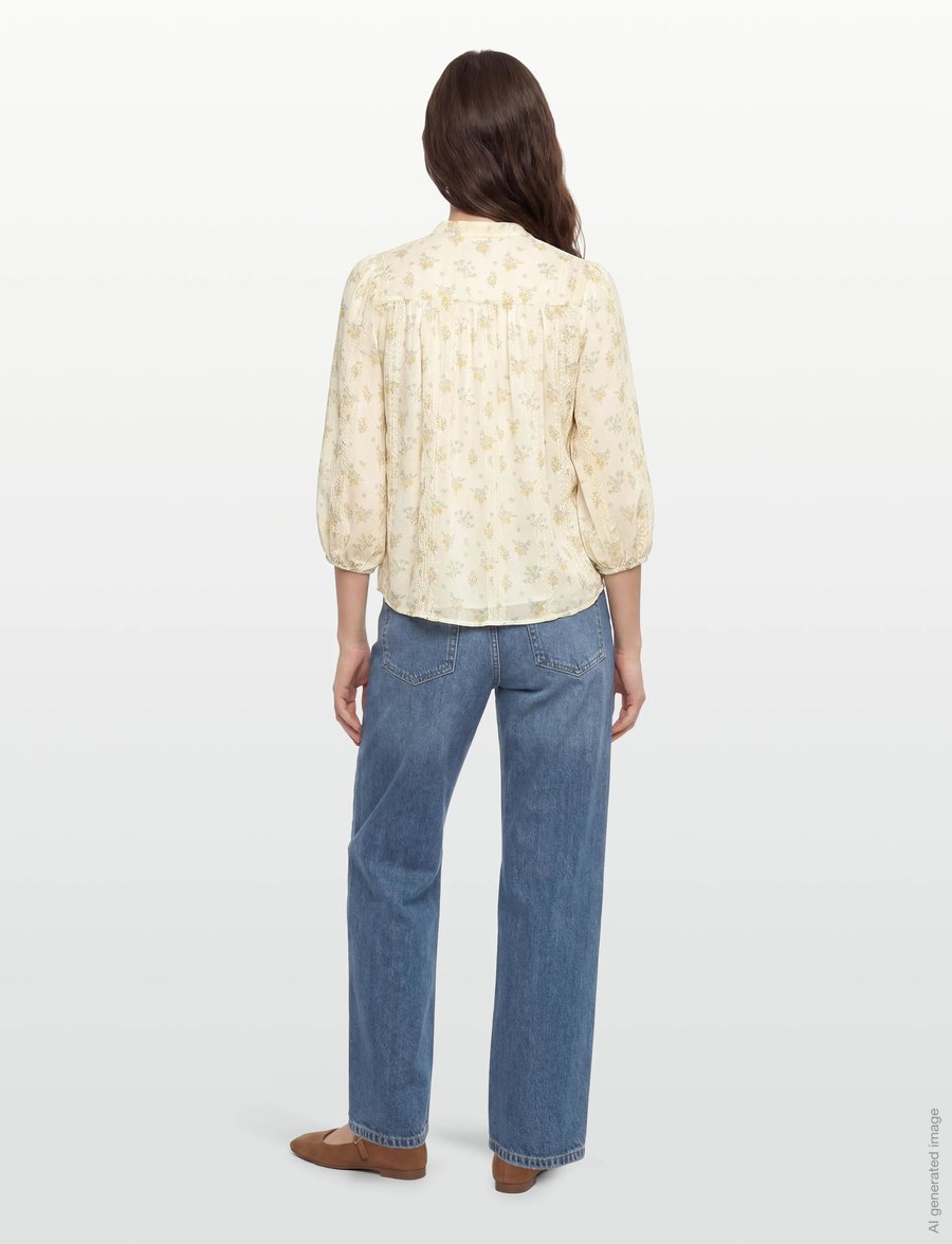 Lollys Laundry - JuneLL Shirt - langärmlige hemden - creme - 4