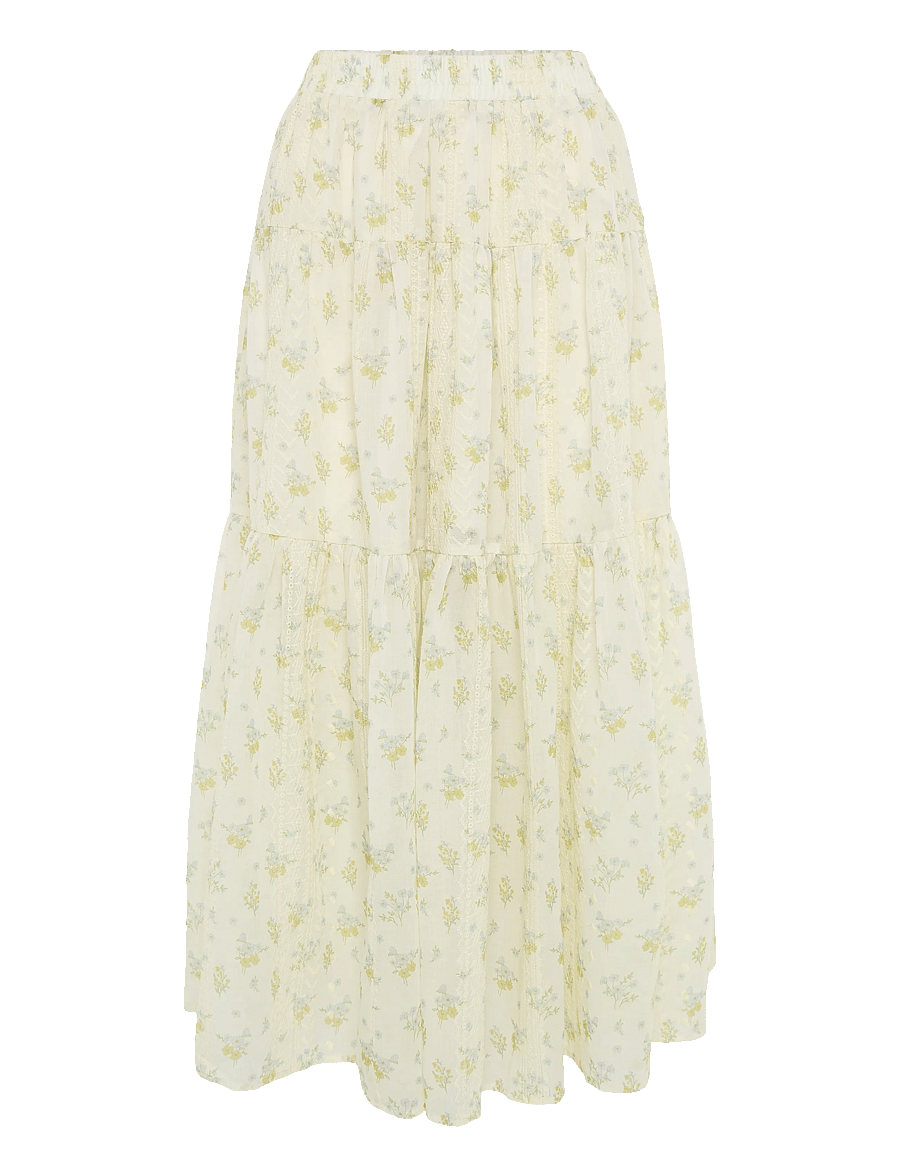 Lollys Laundry - SunsetLL Maxi Skirt - 02 creme - 0