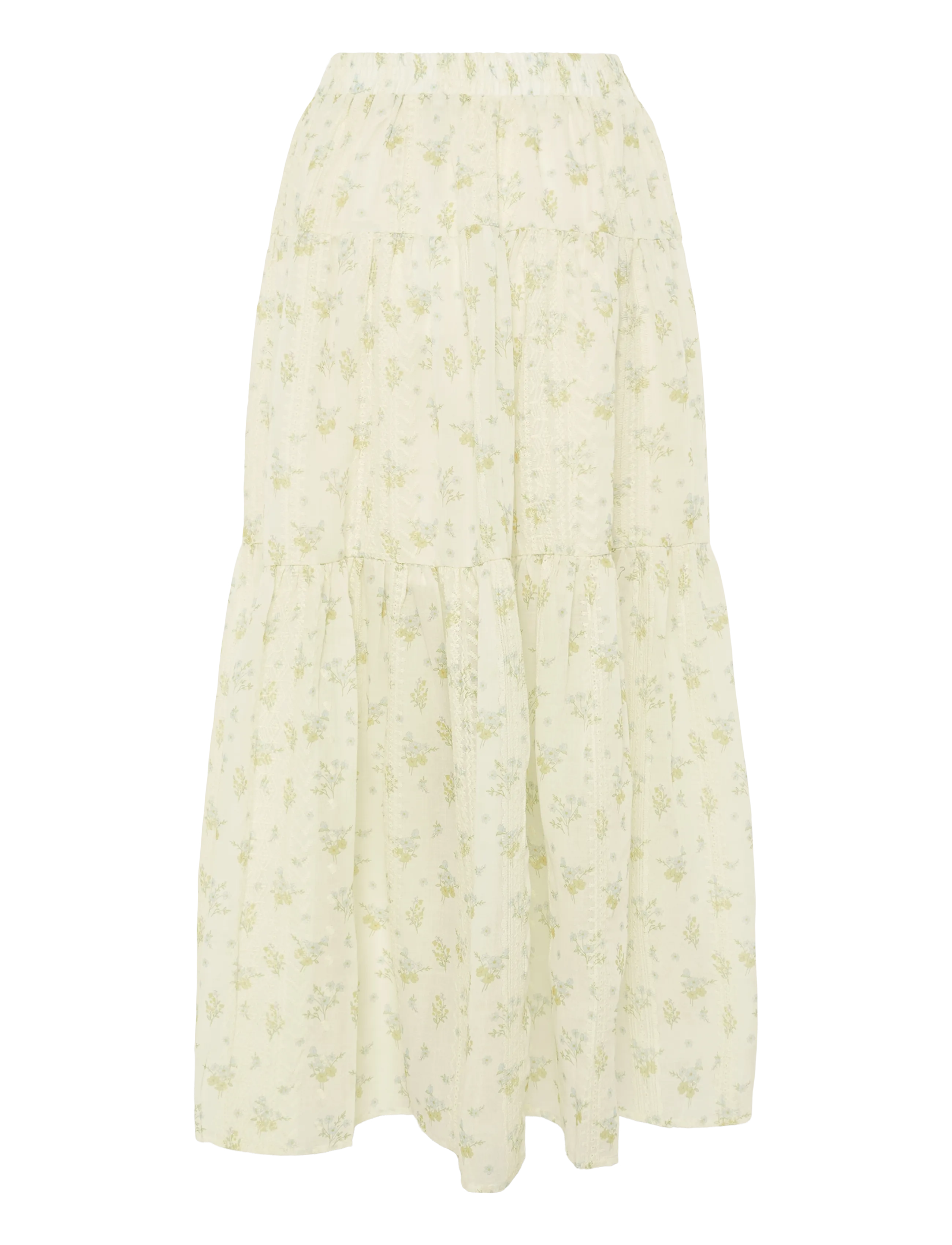 Lollys Laundry - SunsetLL Maxi Skirt - 02 creme - 1