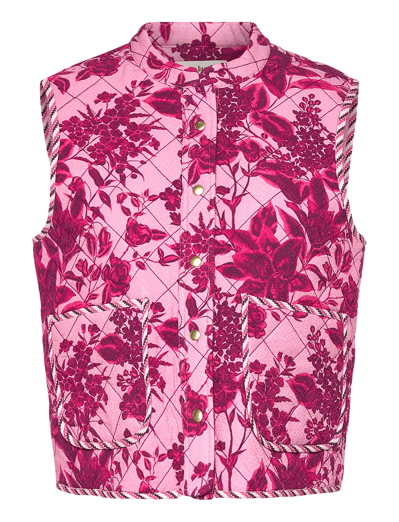 Lollys Laundry - CairoLL Quilted Vest - frühlingsjacken - pink - 1